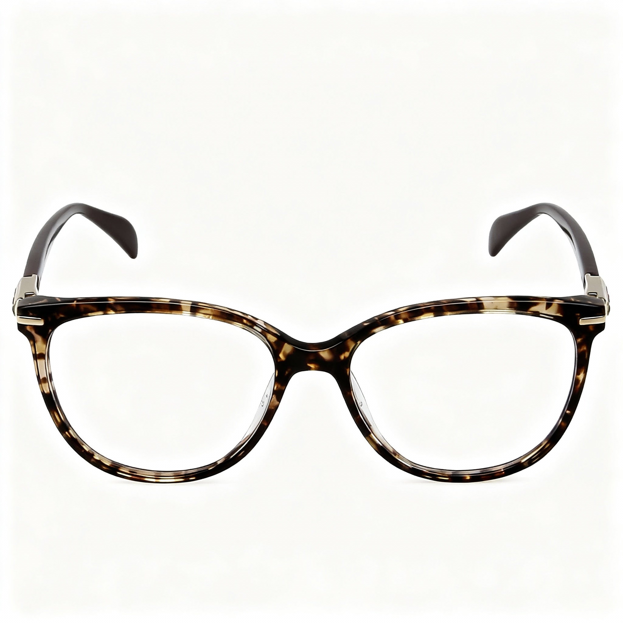 TOUS Classic Women's Acetate Full-Rim Eyeglasses Transparent Brown Havana Size 53-16-135, Photo 4