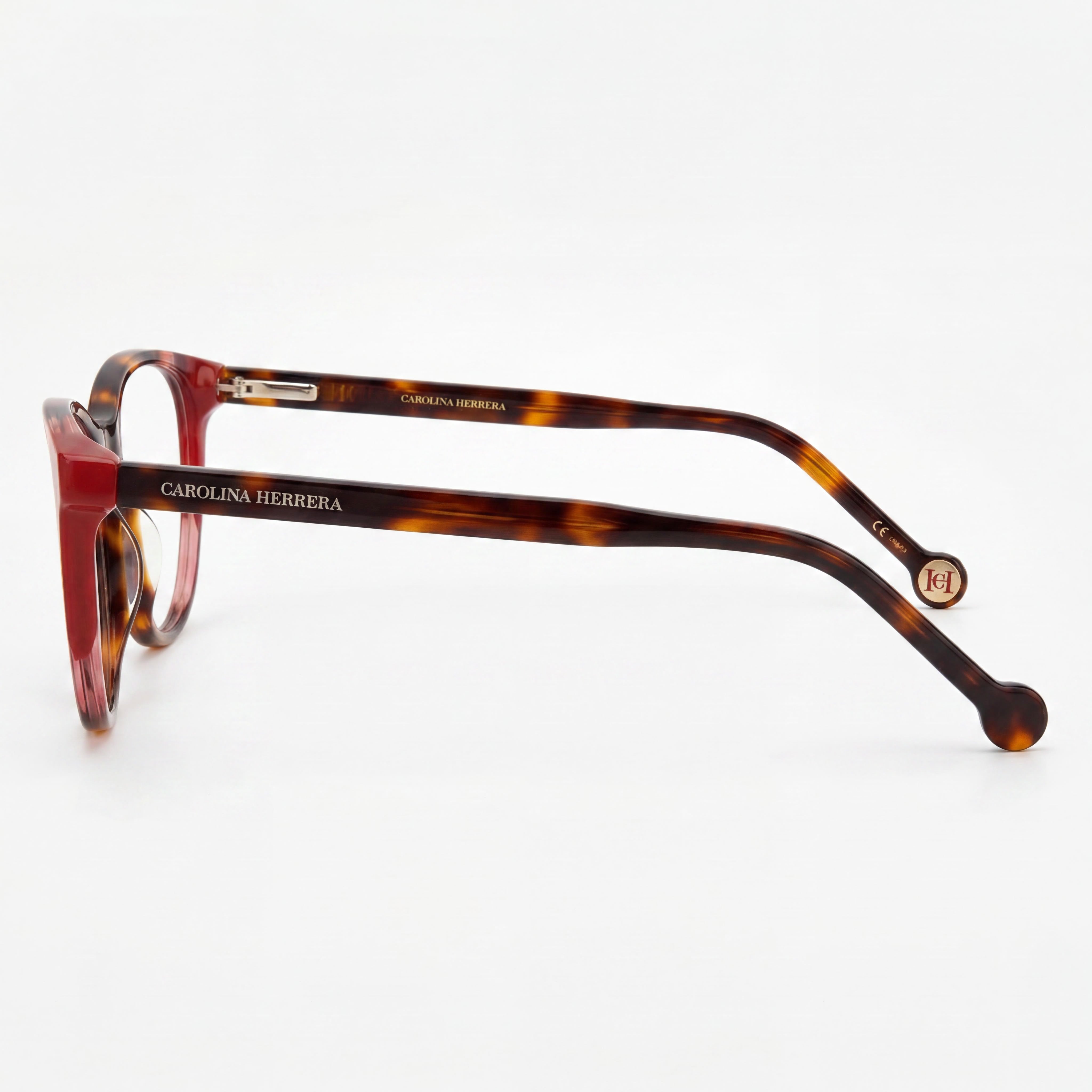 Carolina Herrera Modern Unisex Havana Red Acetate Frame Polycarbonate Lens Non-Polarized Sunglasses 54-16-145mm, Photo 2
