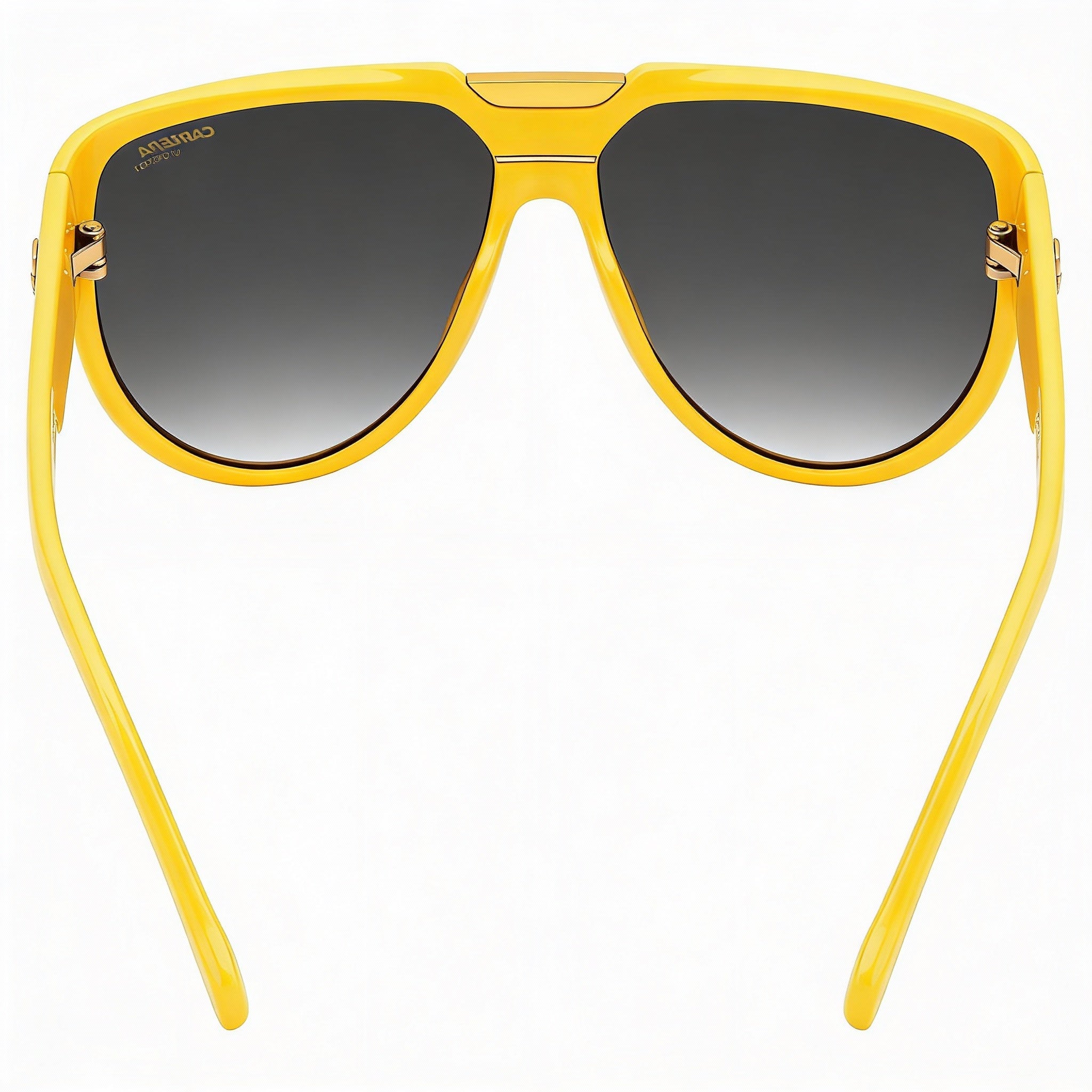 Carrera Flaglab 13 Unisex Contemporary Polyamide Yellow Dark Grey Shaded Gradient UV Protected Sunglasses 62mm, Photo 4