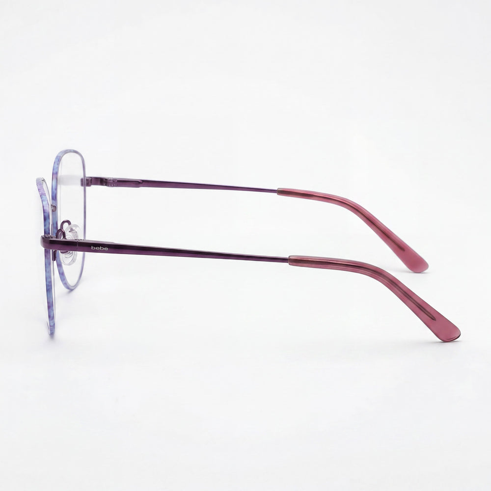 bebe Bb5207 Women's Plum Blossom Metal Clear Eyeglasses 53mm