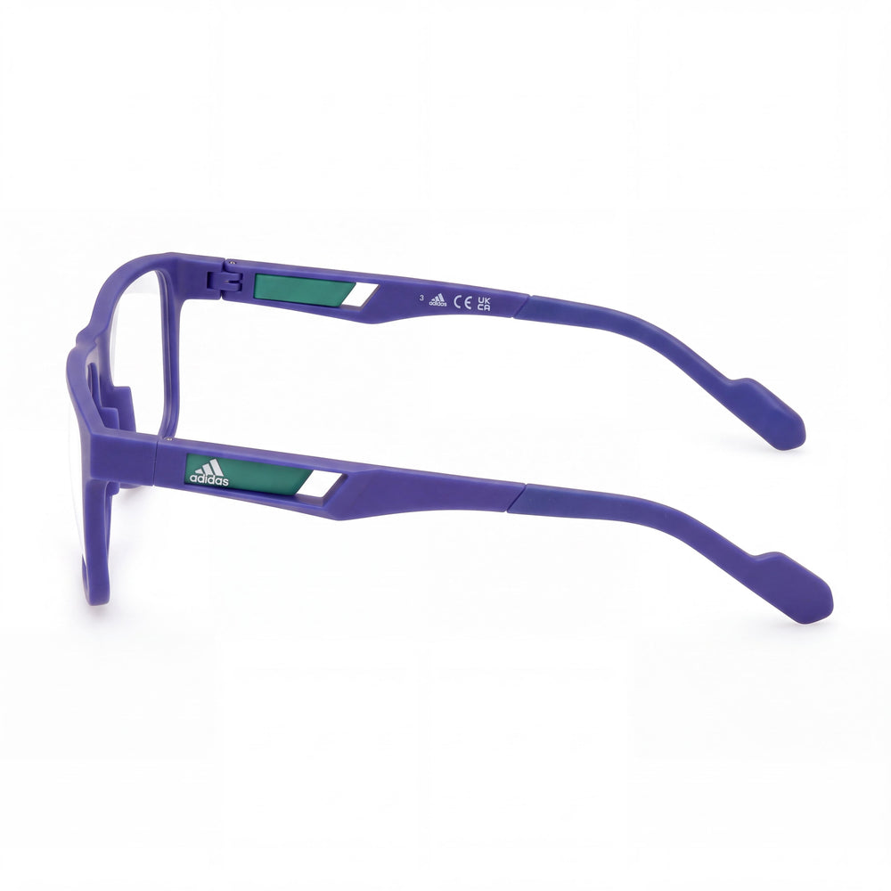 Gafas adidas Sp5058 para hombre con montura azul inyectada y lentes de policarbonato transparentes de 54 mm