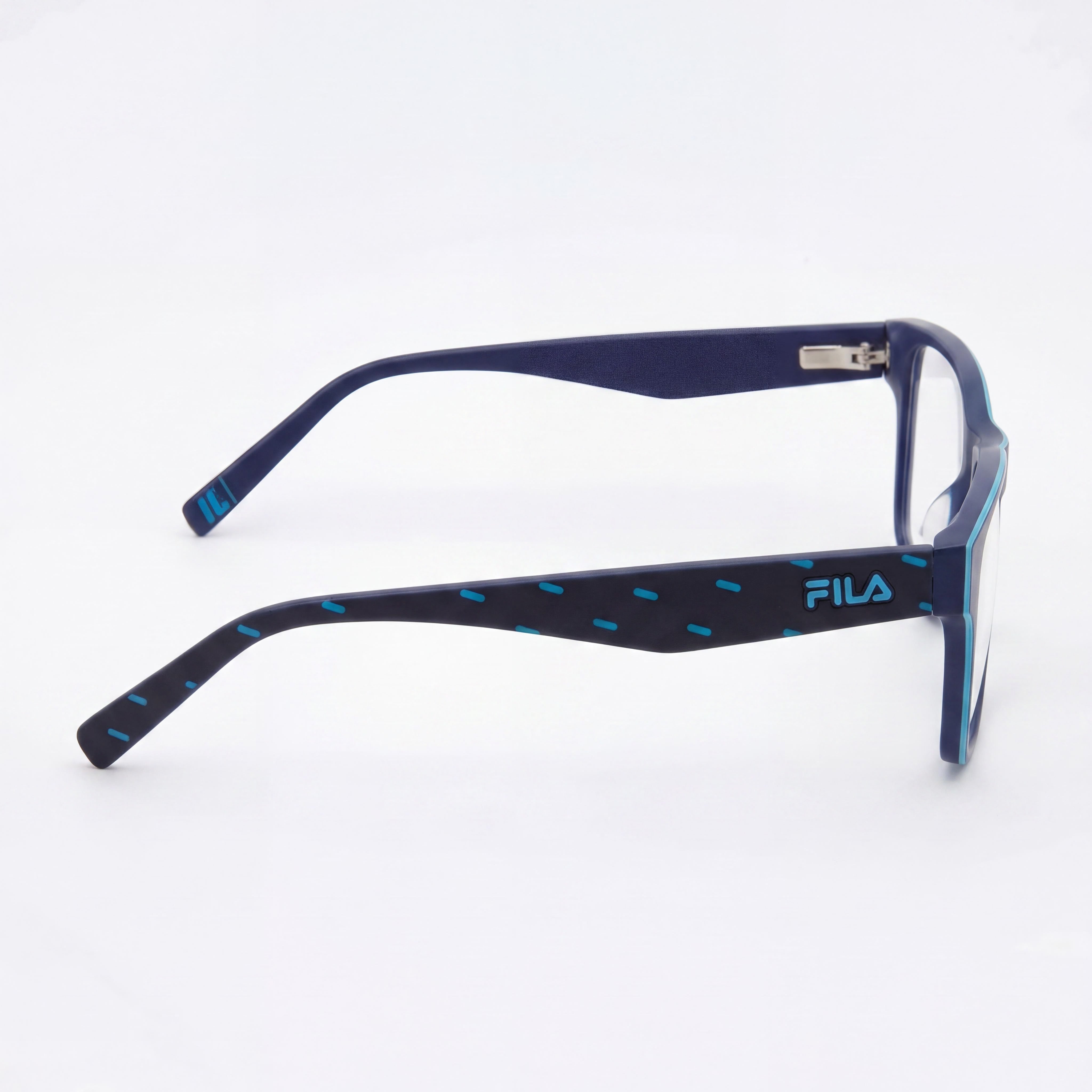 Fila VFI115 Blue Rectangle Eyeglasses for Men, Acetate 54mm, Photo 2