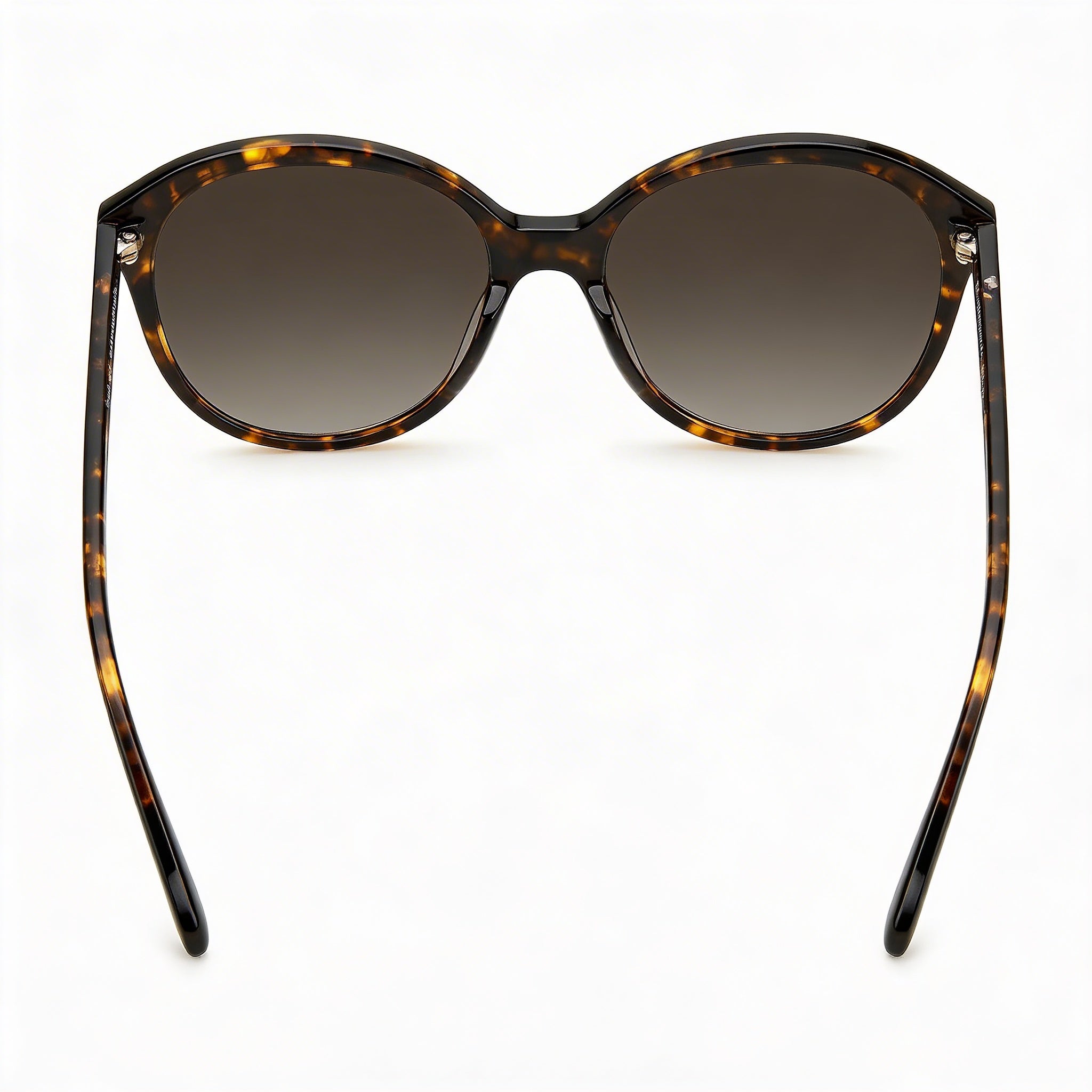 Gafas de sol informales kate spade new york para mujer, montura de acetato Havana, lentes marrones degradadas con protección UV, 55 mm, Photo 3