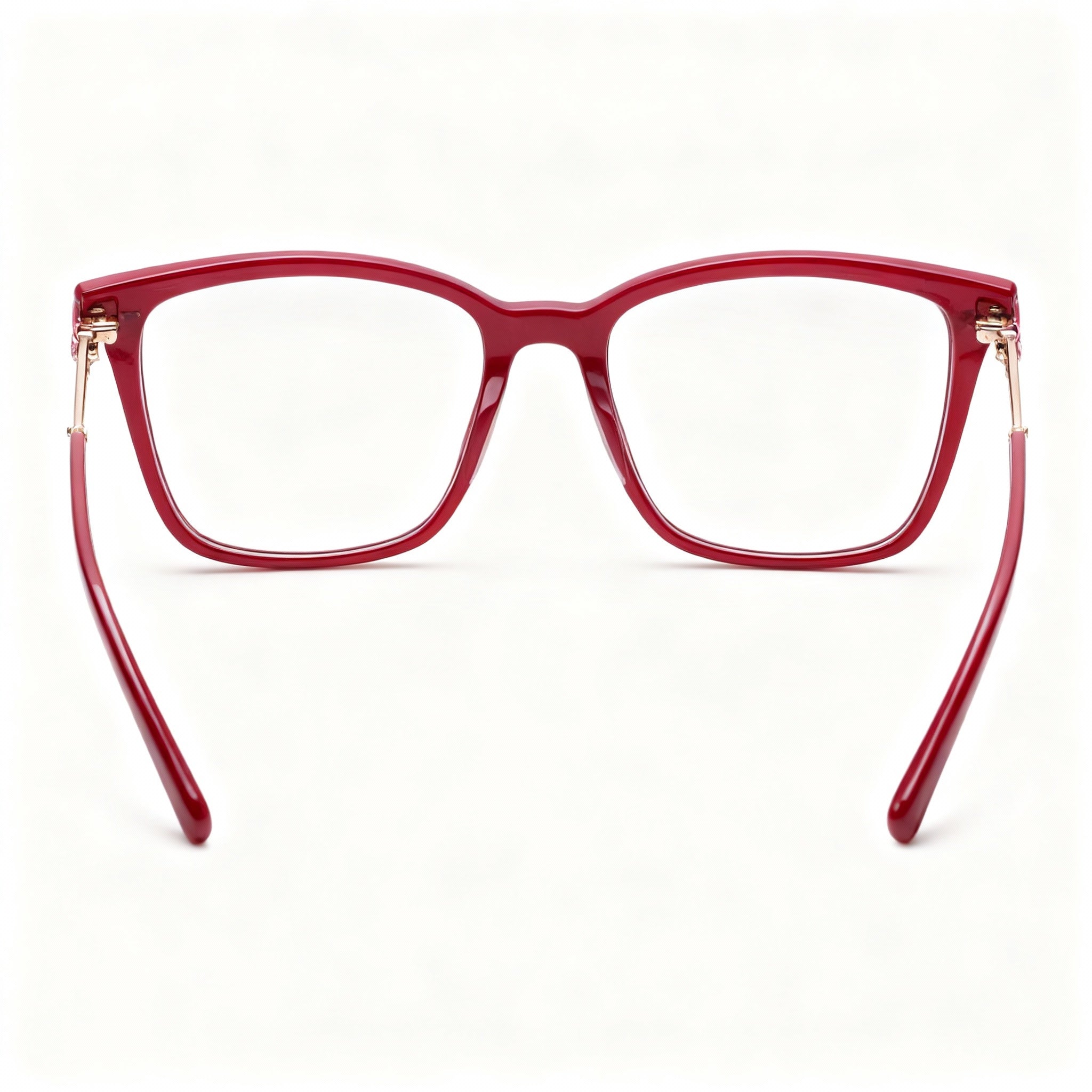 Chopard Casual Women's Eyeglass Frames with Acetate in Burgundy, Non Polarized Clear Lenses, 55-16-145, Photo 4