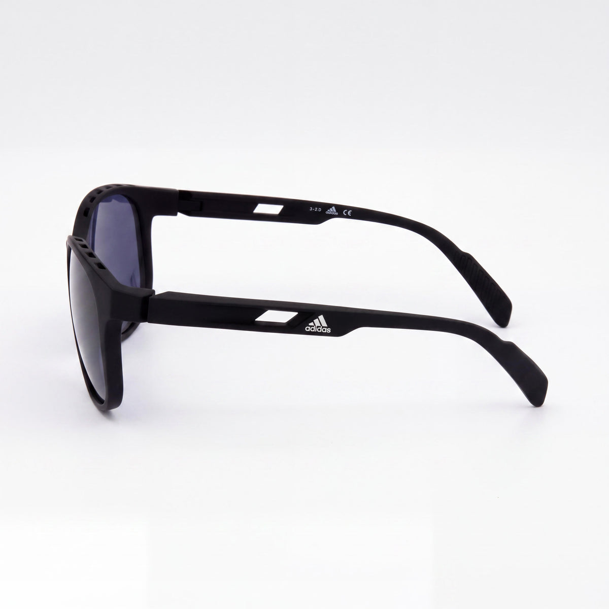 adidas Modern Unisex Sunglasses with UV Protection, Black Plastic Frame, Light Purple Grey Lenses, 58mm, Photo 3
