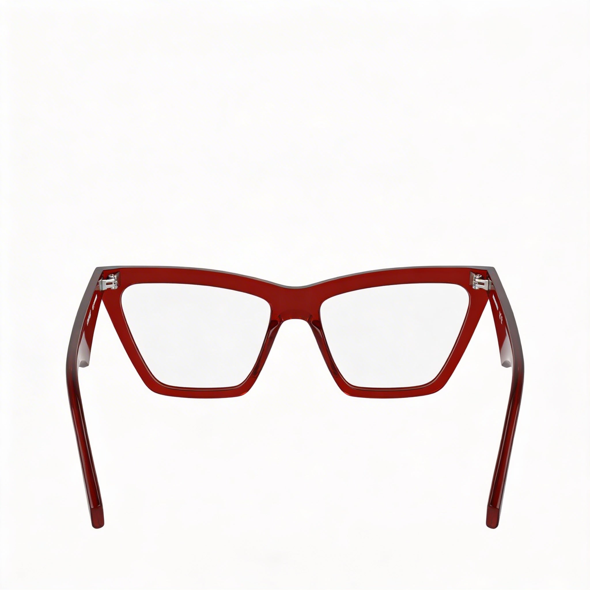 Gafas de acetato rojo para mujer KARL LAGERFELD Kl6195 con lentes transparentes de policarbonato, tamaño 54-17-140, Photo 4