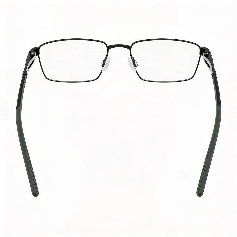 Nike 8140 Unisex Metal Rectangle Prescription Ready UV Protection Eyeglasses 54mm Satin Black Anthracite
