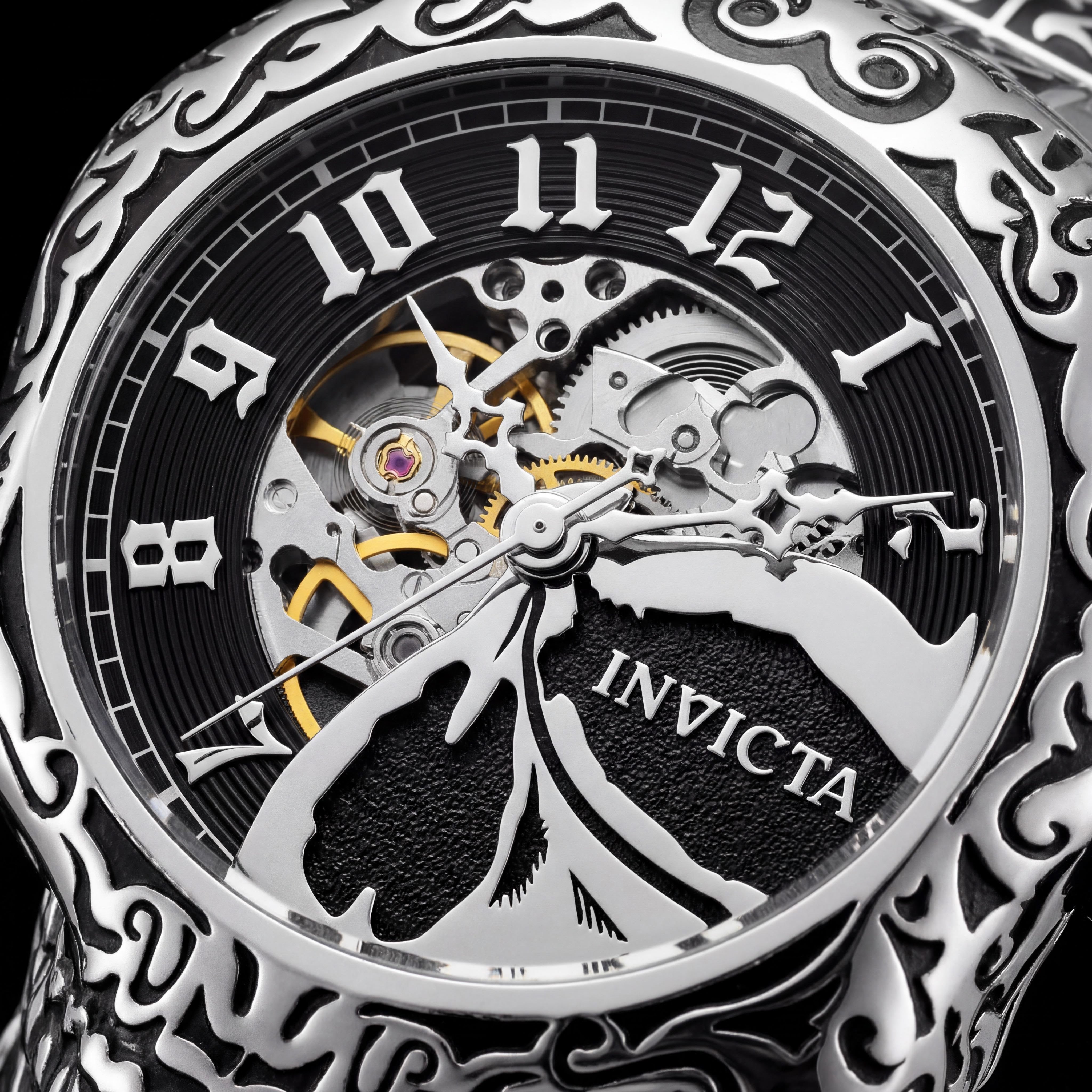 Invicta AUTOMATIC 24 JEWELS Unisex Stainless Steel 50mm Case 100M Water Resistant Watch, Photo 2