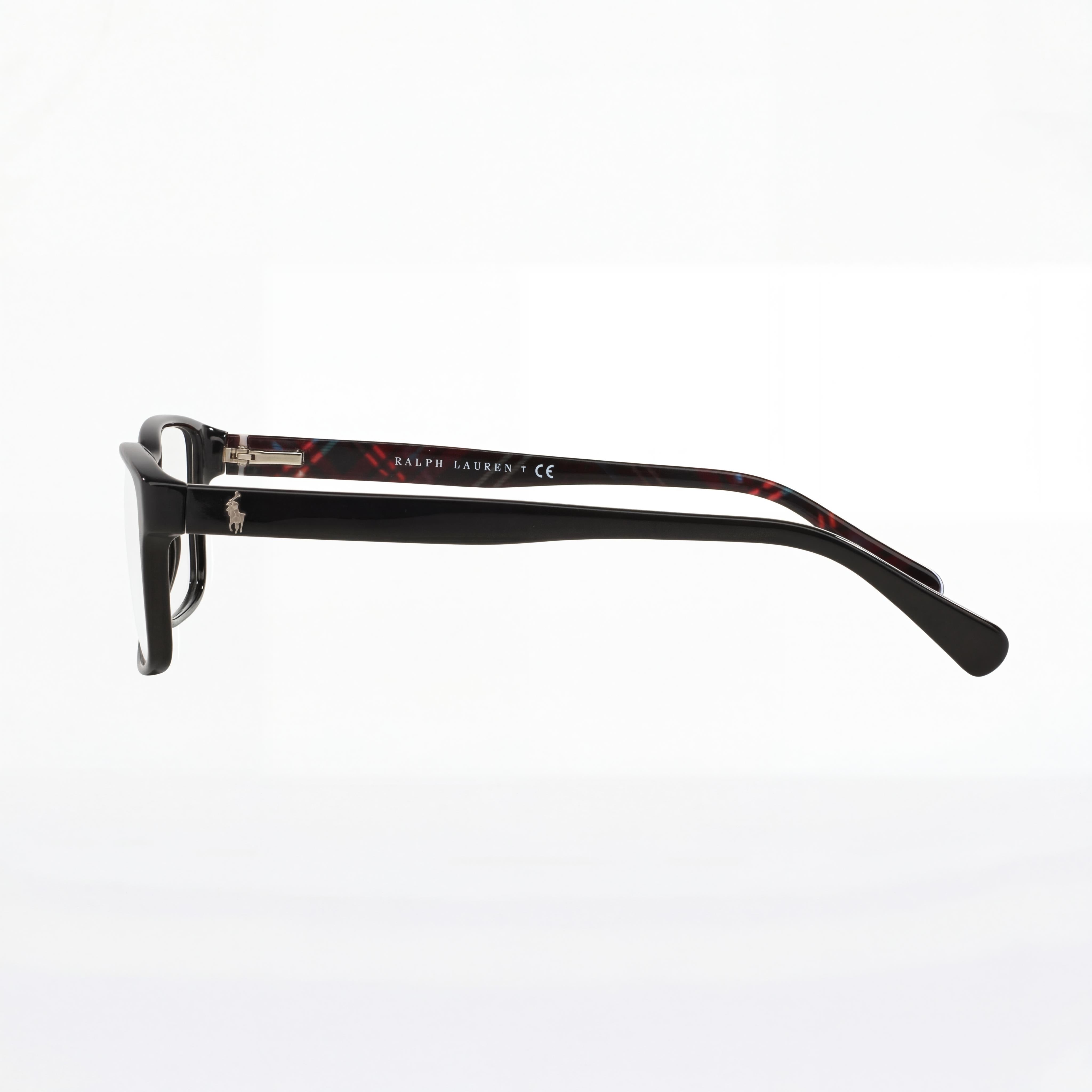 POLO RALPH LAUREN Ph2123 Men's Eyeglasses featuring a Shiny Black Acetate Frame and 56mm Lens Width, Photo 3