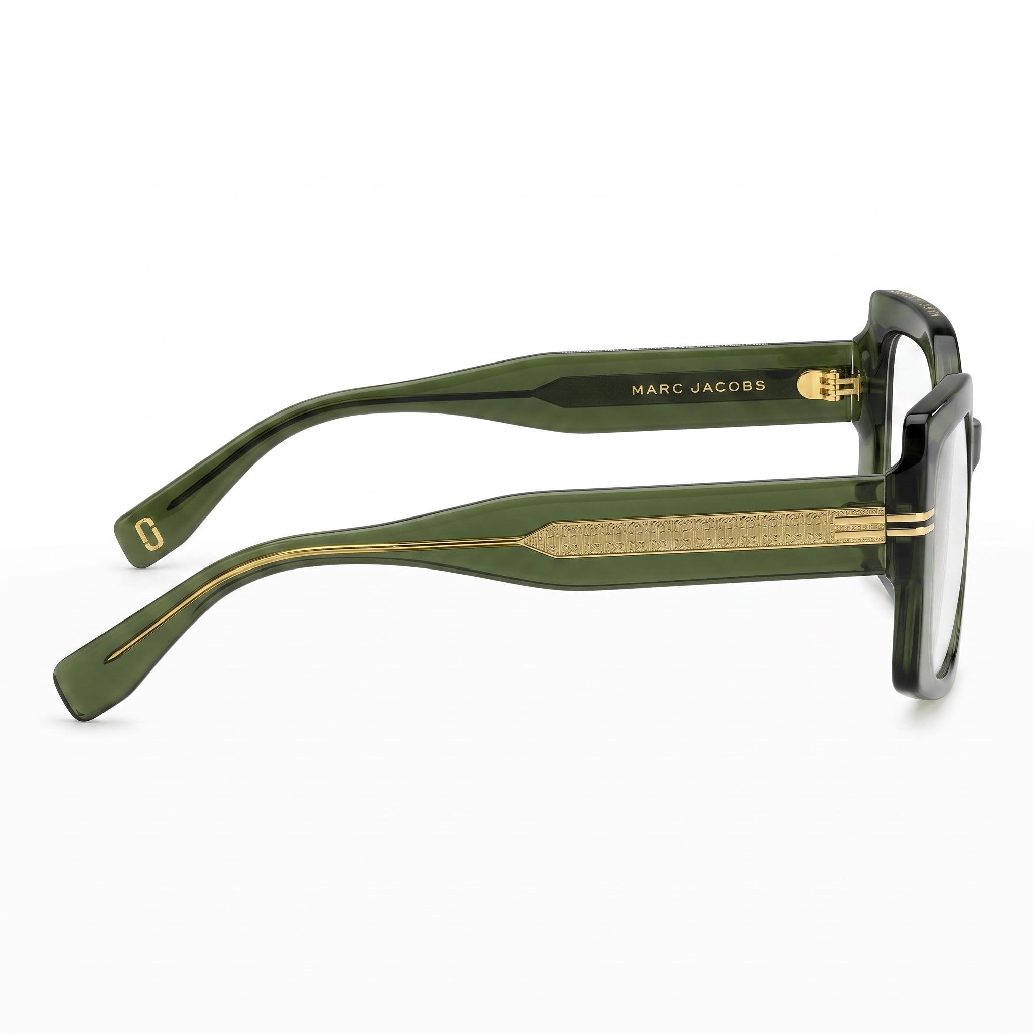 Gafas de sol Marc Jacobs Classic para mujer, armazón de plástico verde, lentes multicolor no polarizadas de 53 mm, Photo 3