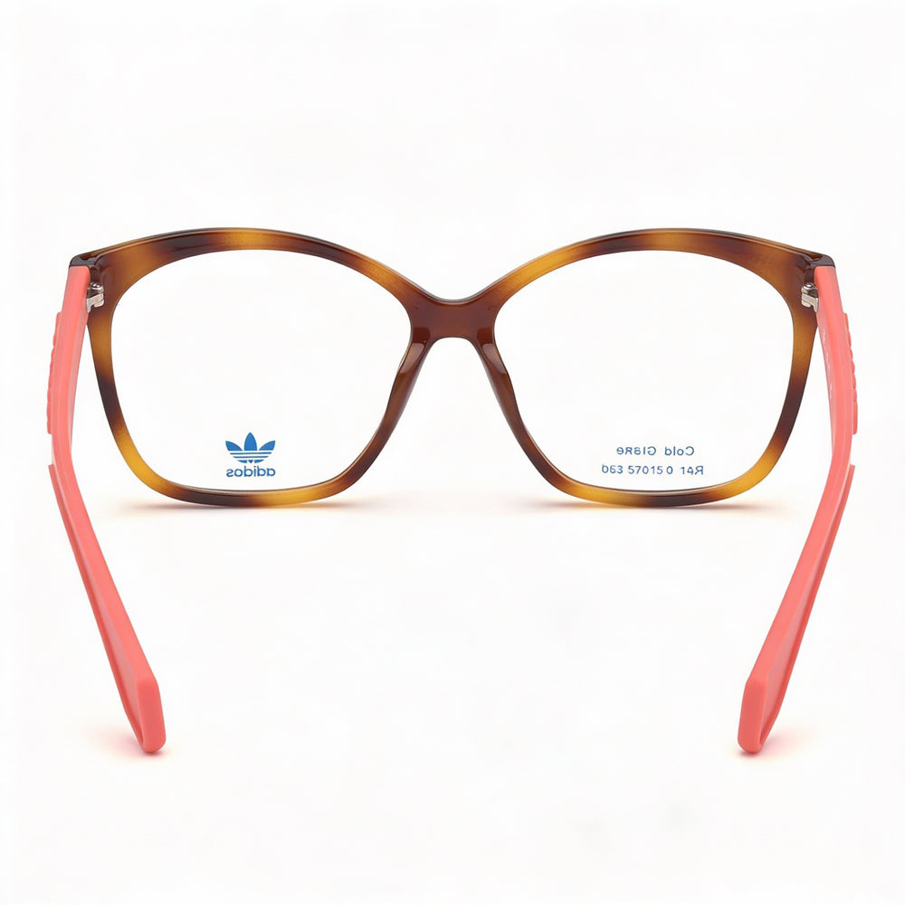 Gafas oftálmicas adidas Originals Casual Havana para mujer con lentes transparentes no polarizadas, talla 57-15-140
