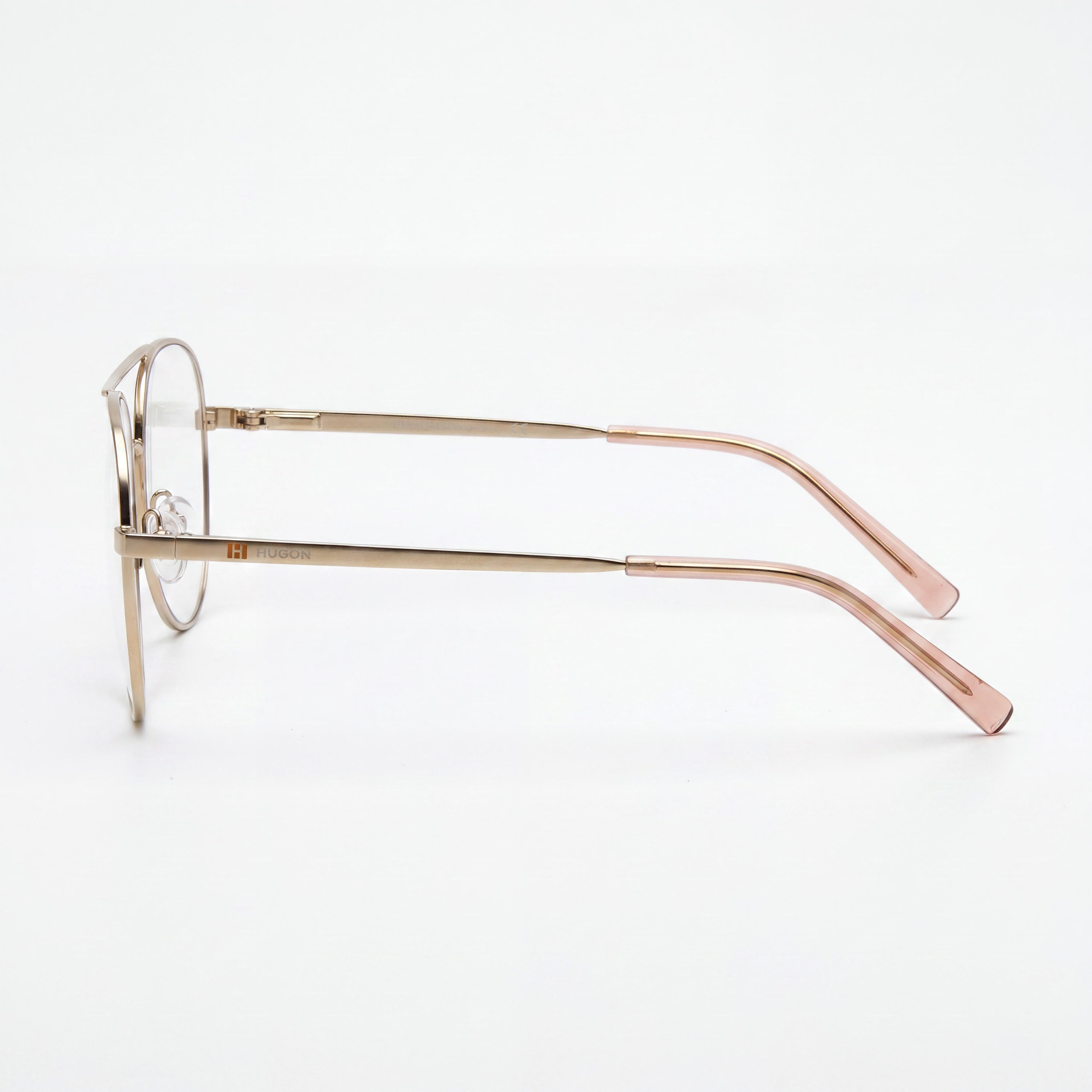 Missoni Color Line Eyewear Collection Women's Gold Peach Stainless Steel Aviator Optical Glasses 55-16-140, Photo 2