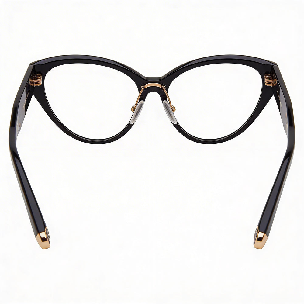 Gafas de sol Philipp Plein VPP052M Classic para mujer, montura de acetato negro brillante, 54-16-135