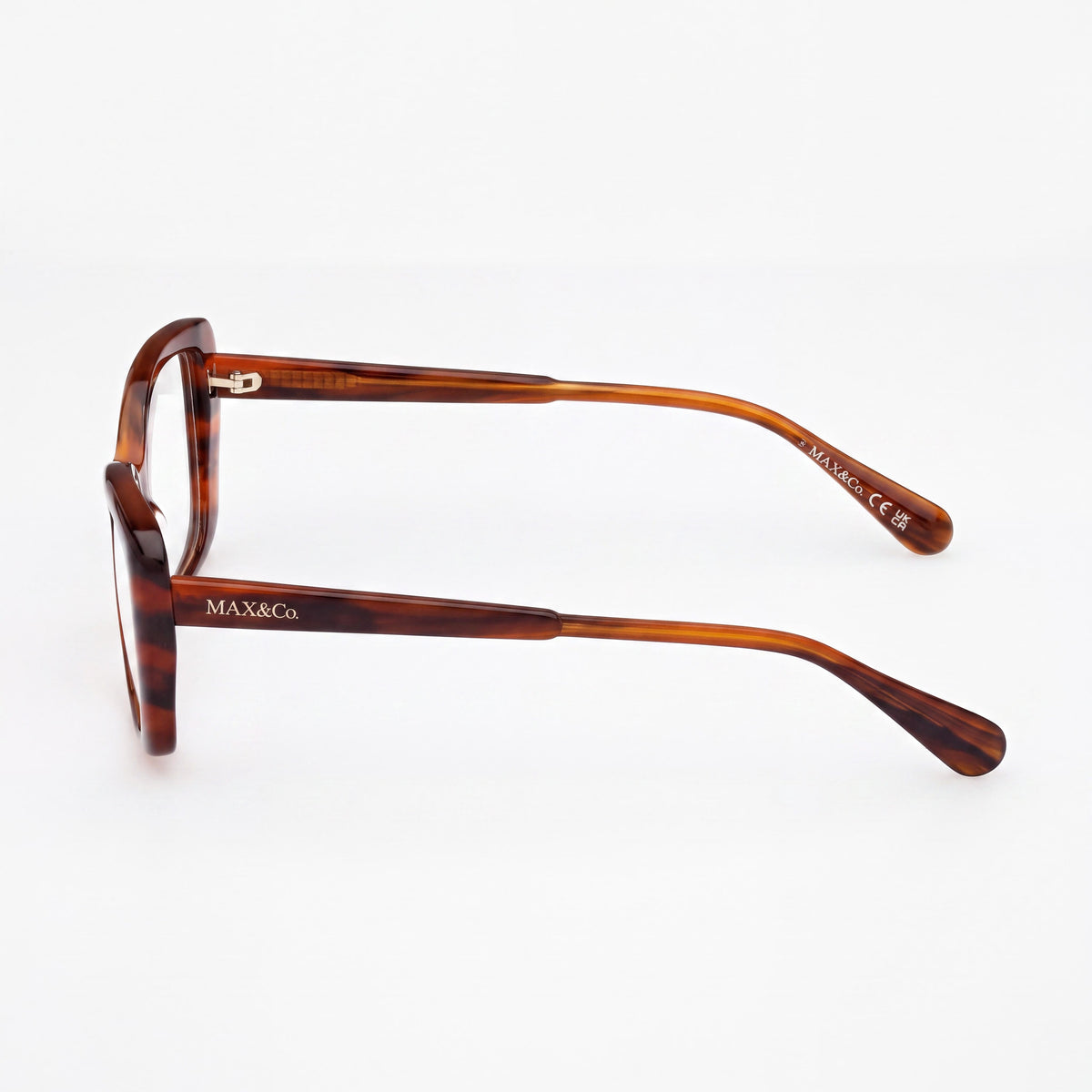Max & Co. Mo5132 Women's Optical Eye Glasses with Orange Horn Frame, Lens Width 51mm, Bridge 15mm, Temple 140mm, Photo 2