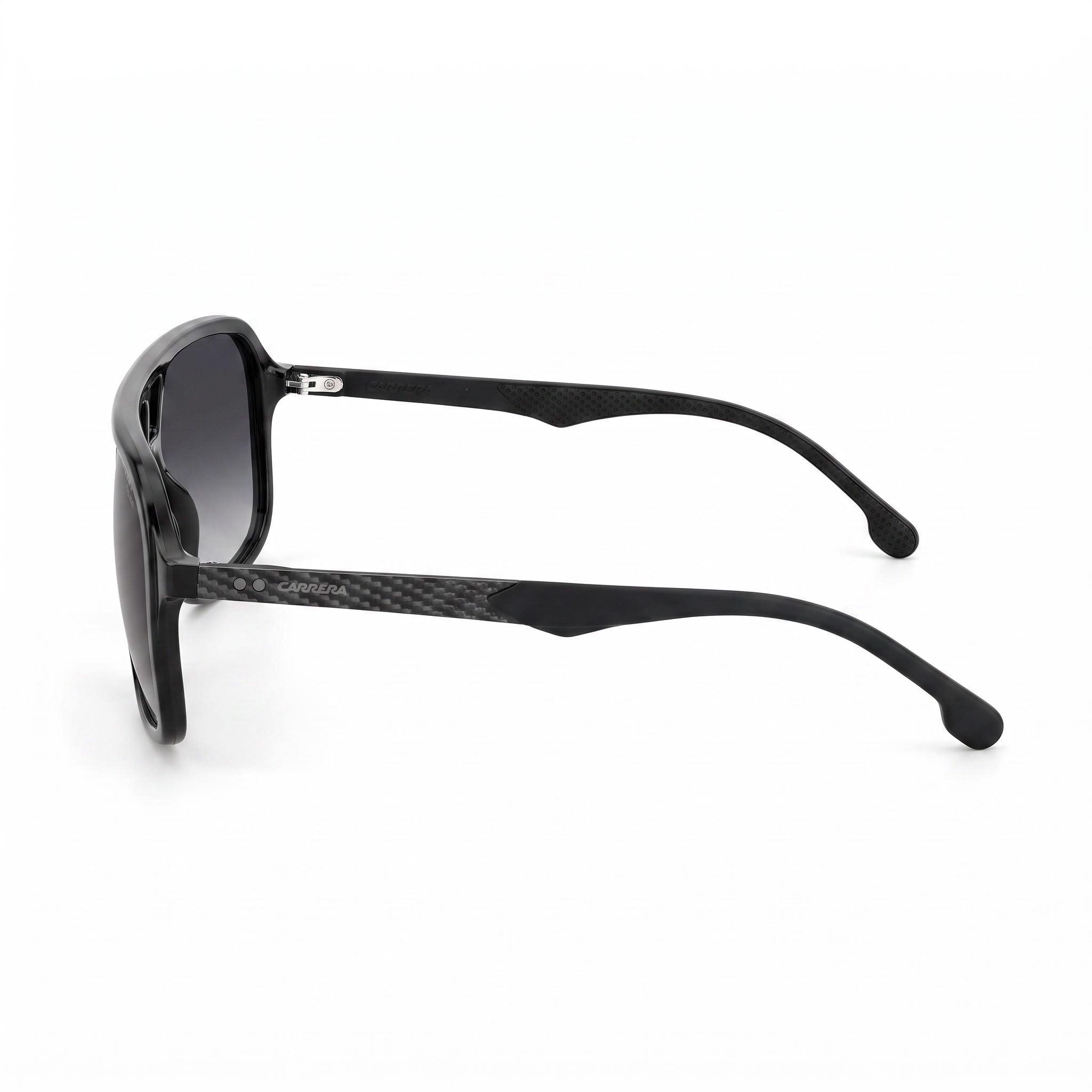 Carrera Gafas de sol de piloto de poliamida negra para hombre Carrera 8035/S con protección UV y cristales grises sombreados de 61 mm, Photo 2