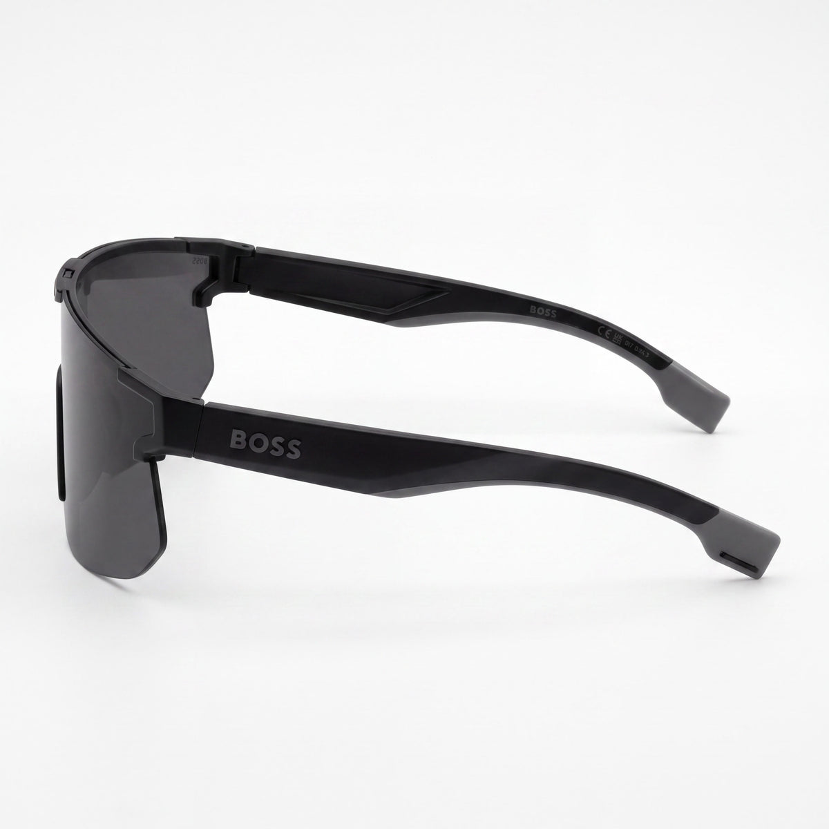 Hugo Boss Boss 1500/S Unisex Matte Black Grey ECO POLYAMIDE Frame Grey High Contrast Non-Polarized UV Protected Sunglasses 99-01-125, Photo 3