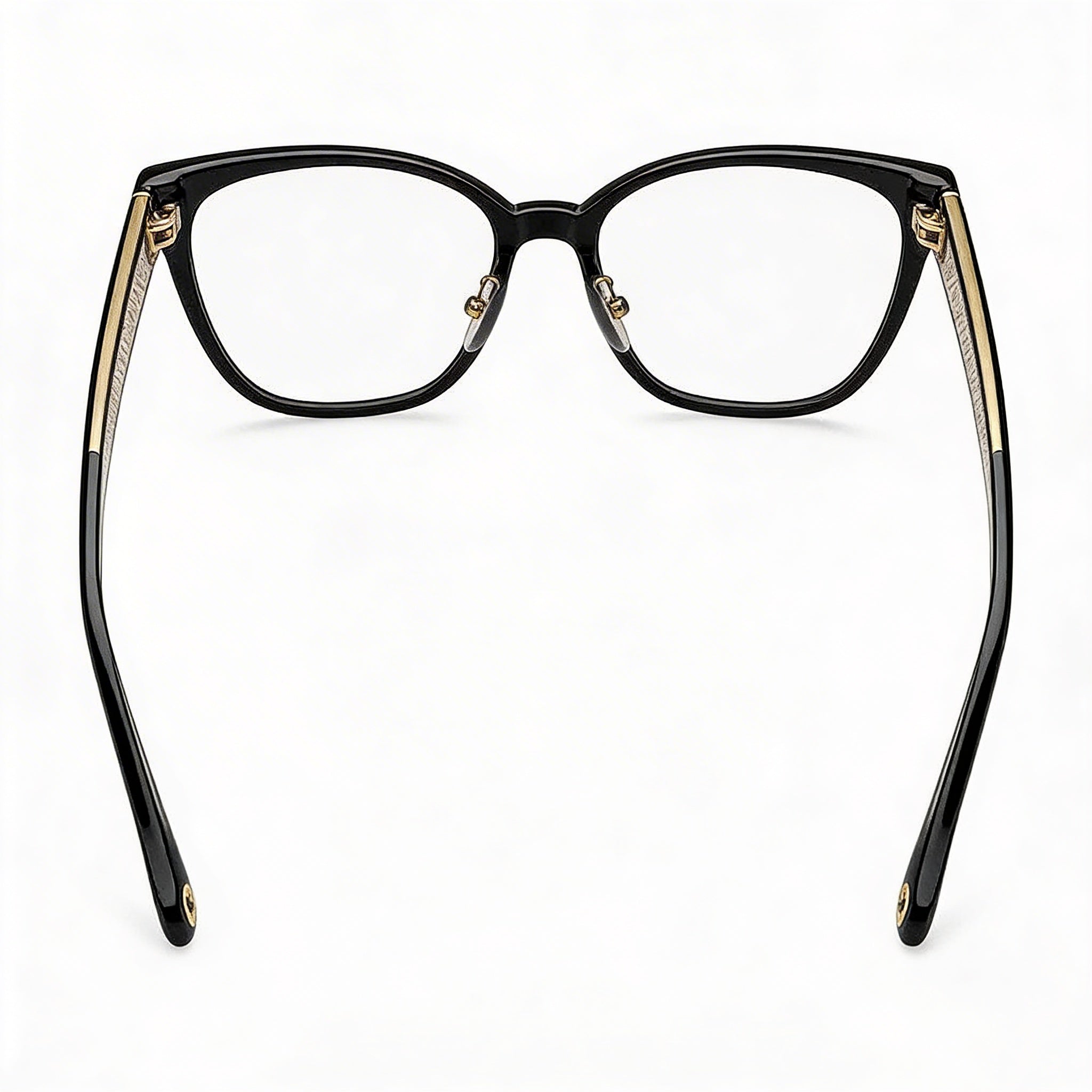 Tommy Hilfiger Modern Eyeglasses for Women - Black Acetate Full Rim Cat Eye Frame - 52-18-145mm, Photo 3