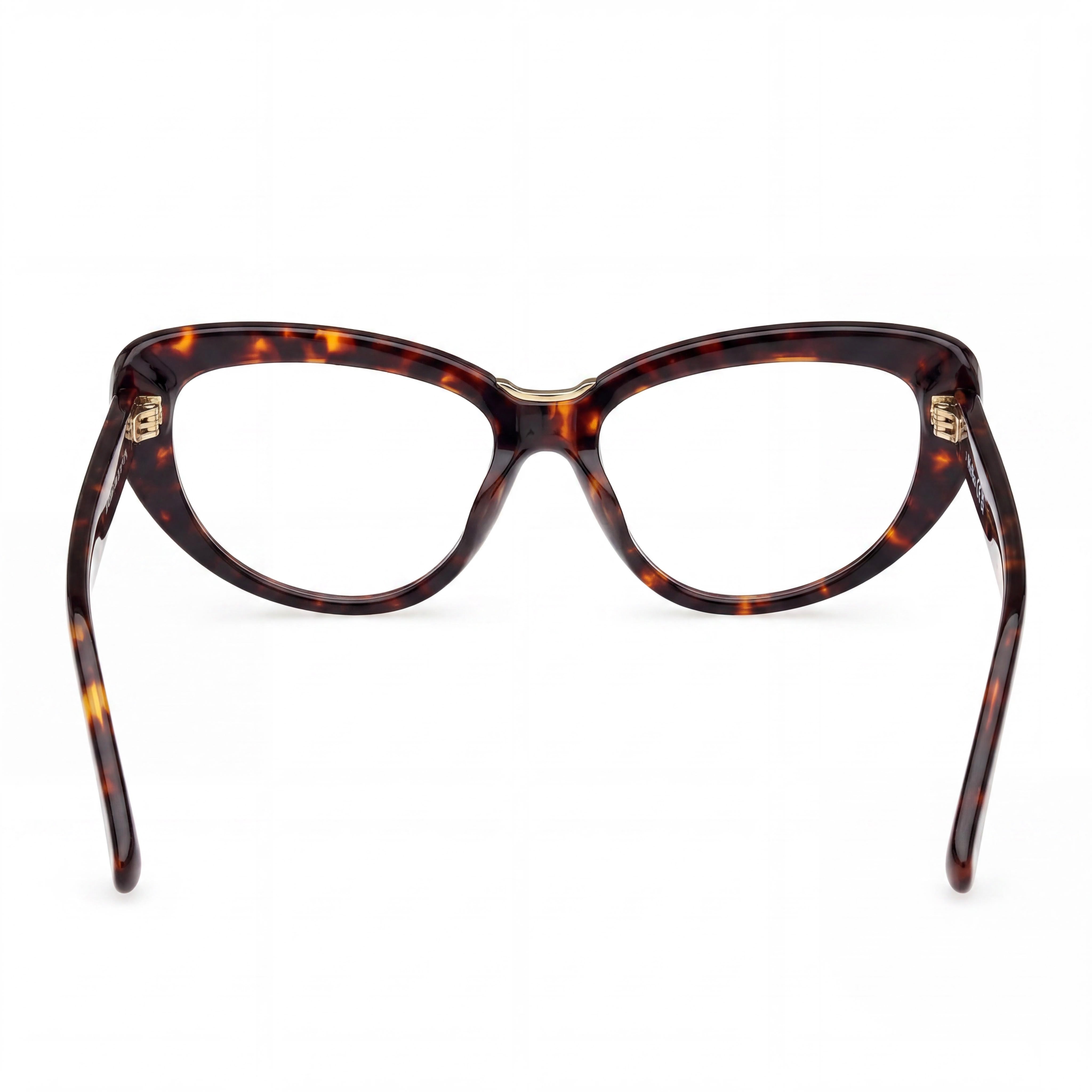 MaxMara MM5109-B Women's Dark Havana Plastic Frame Eyewear with 16mm Bridge and 145mm Temples, Photo 4