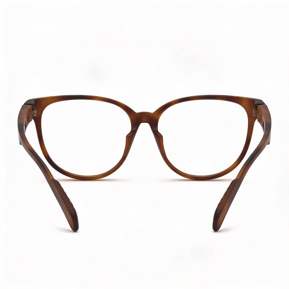 Gafas adidas Sp5001 para mujer con lentes de policarbonato inyectado color Havana oscuro transparente de 55 mm