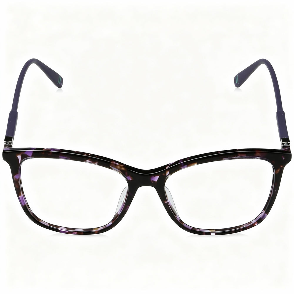 Fila Men's VF9402 Full Frame Plastic Transparent Violet Havana Eyeglasses 54mm