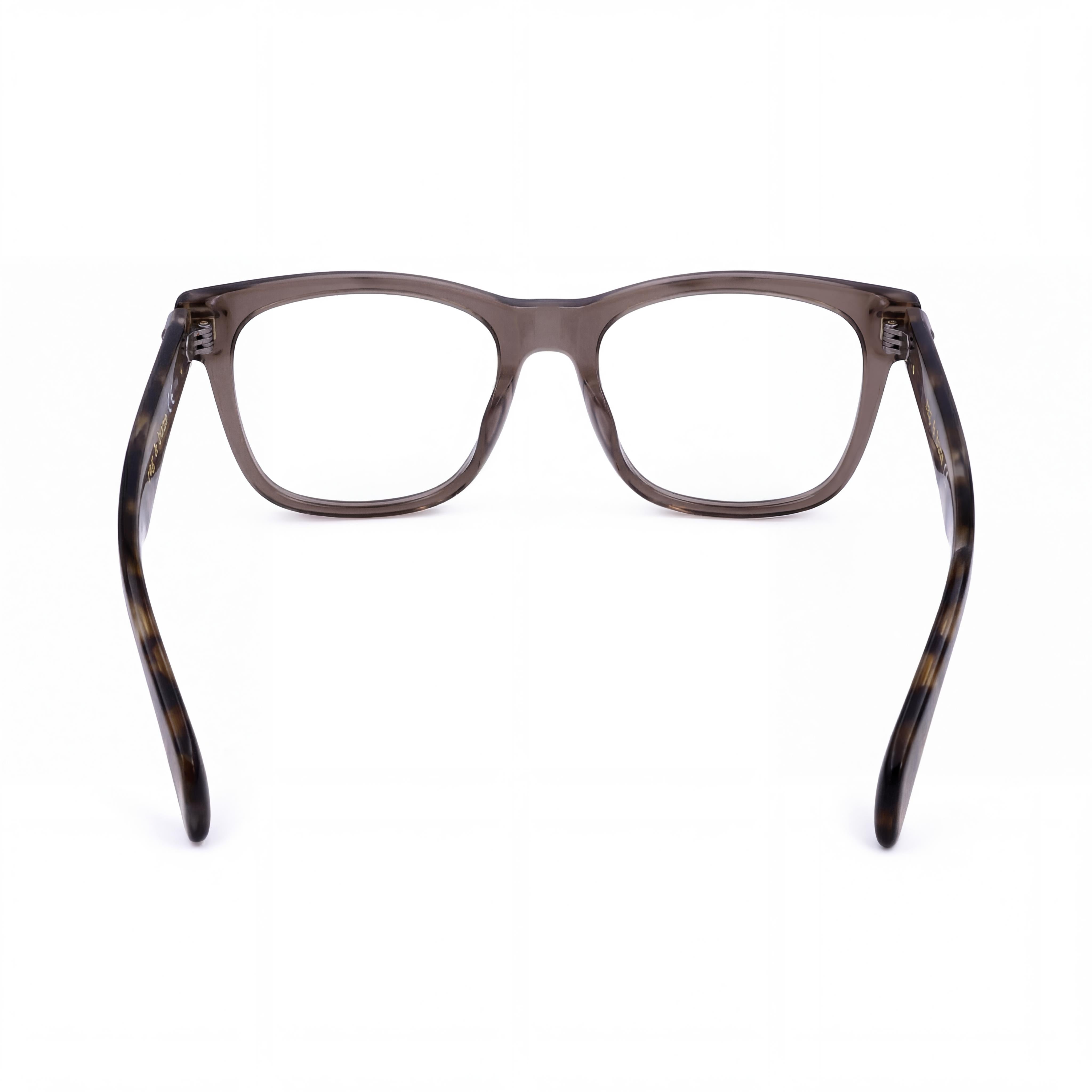 Gafas casuales de hombre rag & bone con montura de acetato gris beige y cristales transparentes 54-18-150, Photo 3