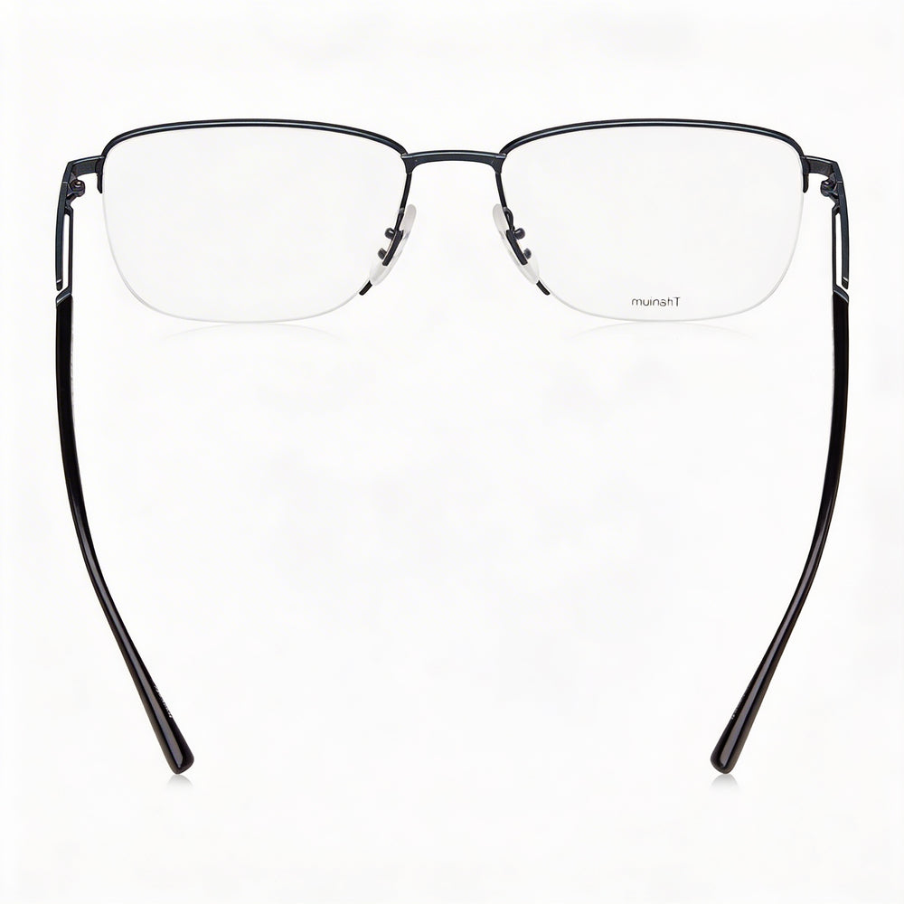 Gafas Porsche Modern para hombre con montura azul gris titanio y lentes transparentes de 56 mm