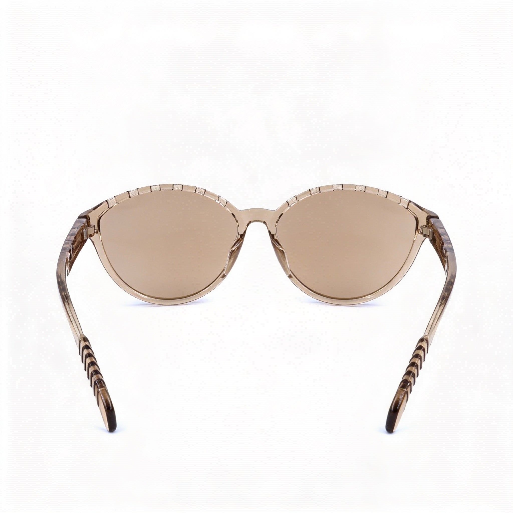 Gafas de sol adidas Classic para mujer, montura de plástico marrón claro, lentes de policarbonato con efecto espejo marrón, protección UV degradada, 61 mm, Photo 3