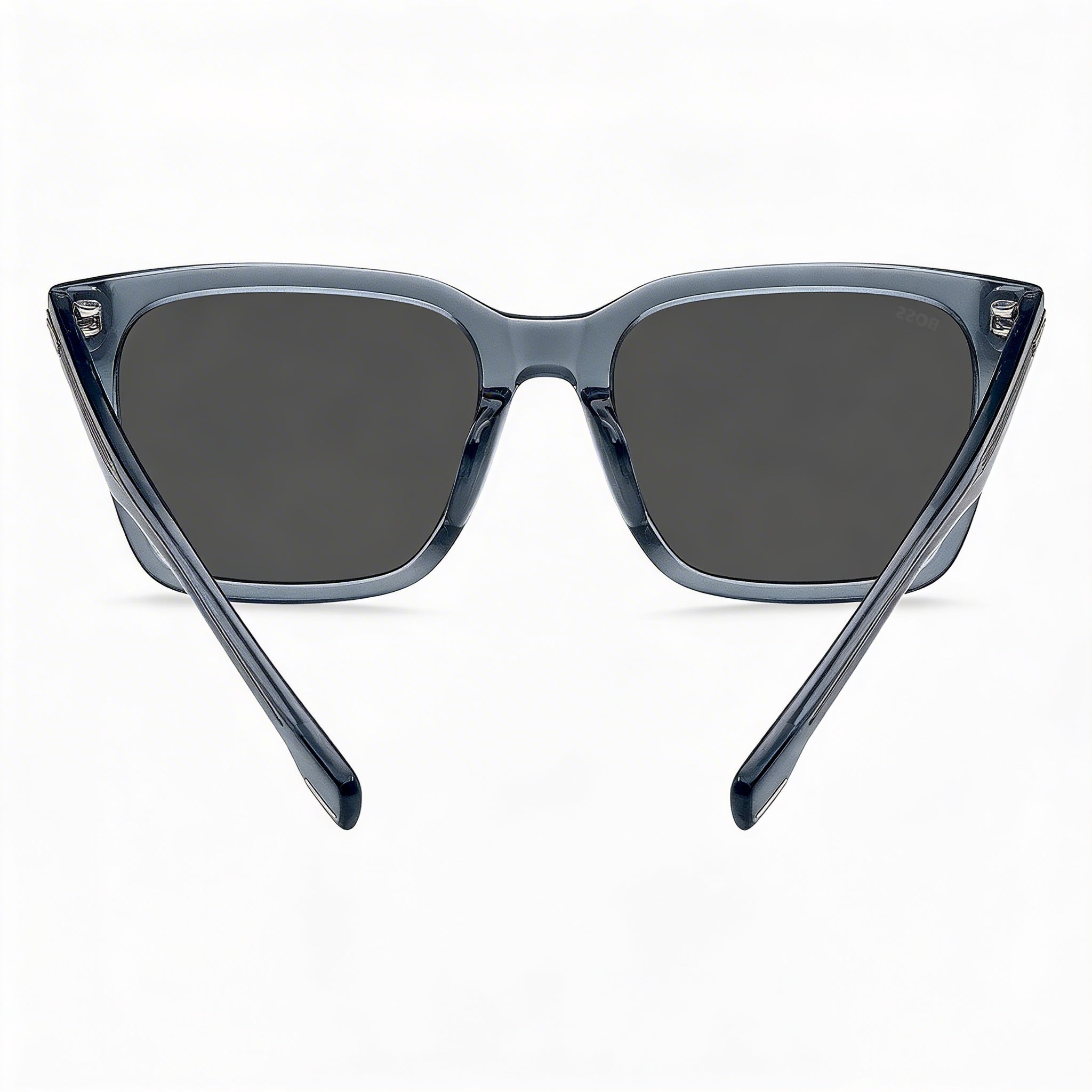 Gafas de sol Hugo Boss Modern para hombre, armazón azul de acetato, lentes de policarbonato con protección UV, 54 mm, Photo 4