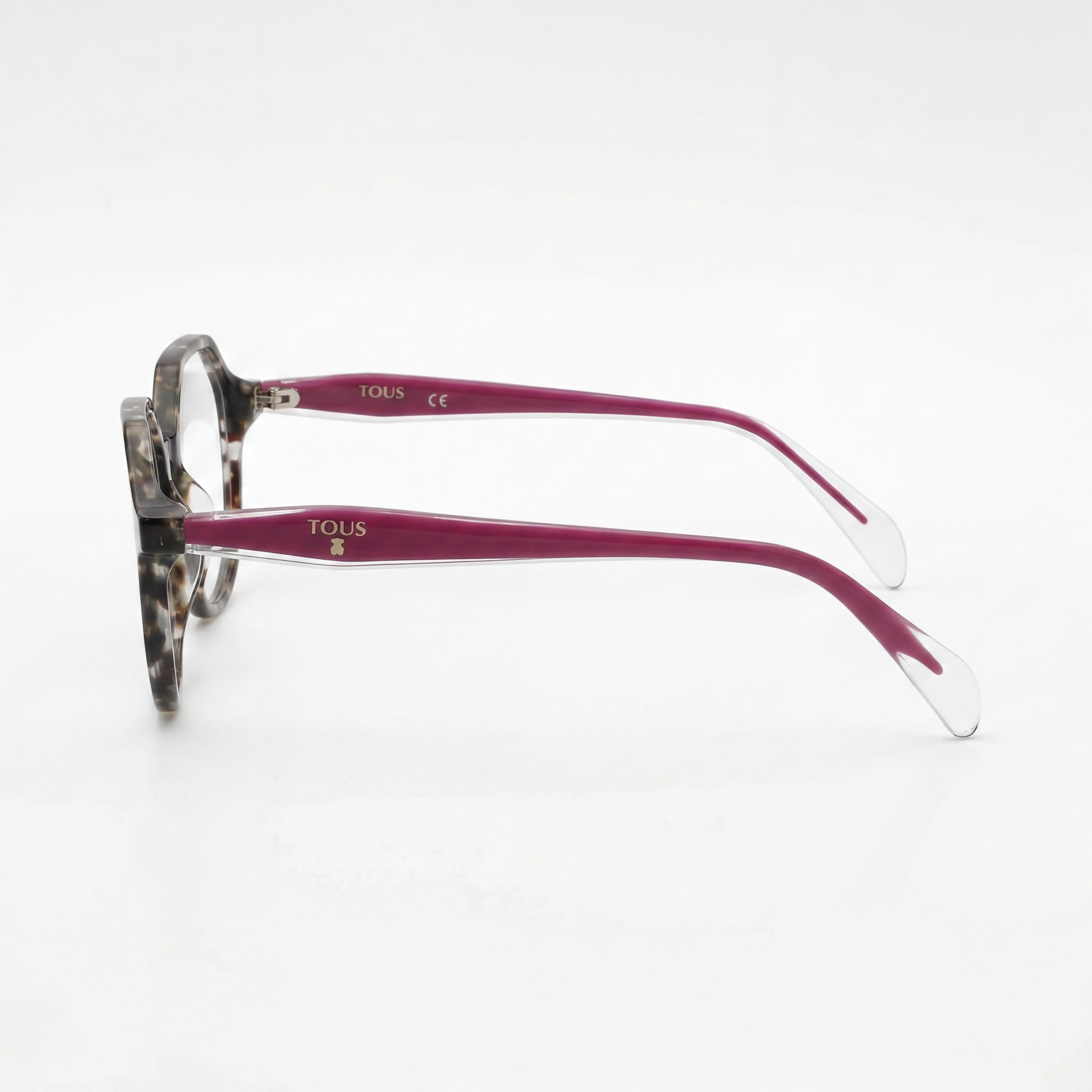 Tous Brown Red Round Eyeglasses for Women, Acetate 51mm, Photo 2