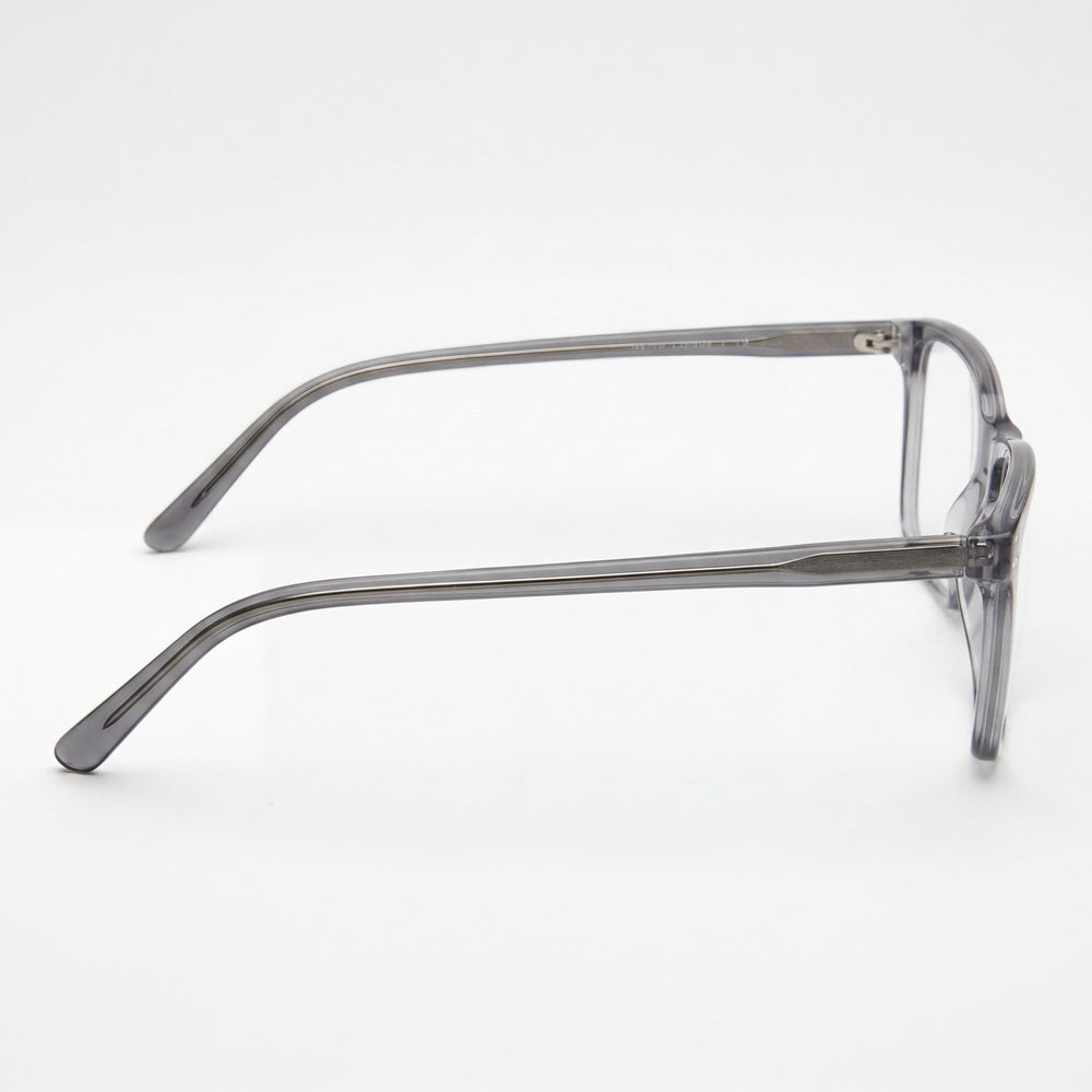 POLO RALPH LAUREN Ph2155 Gafas ópticas rectangulares de acetato para hombre Gris transparente semibrillante 58 mm