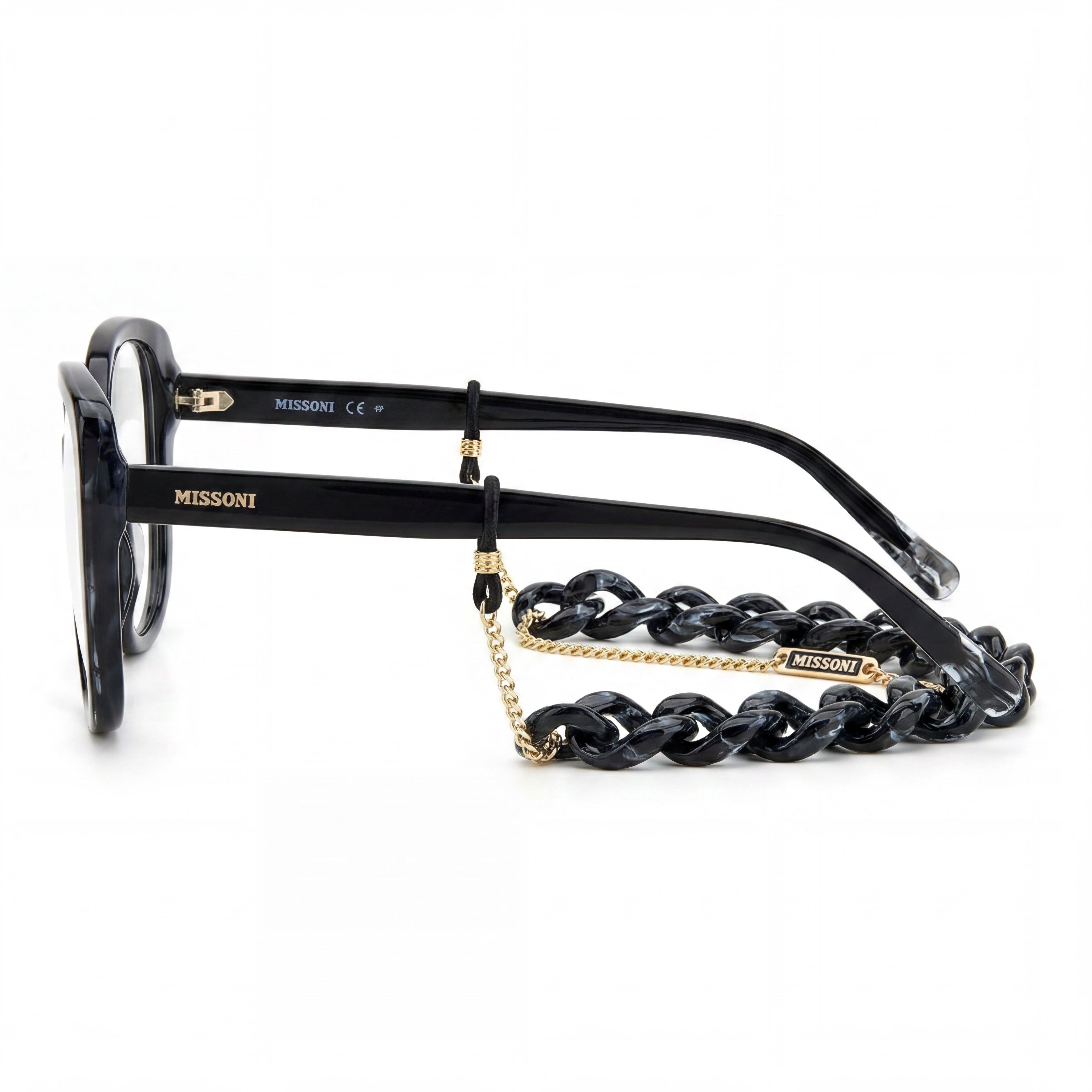Missoni Mis 0093/N for Women, Acetate Frame Eyewear in Grey Black Horn, 56mm Lens Width, Photo 2