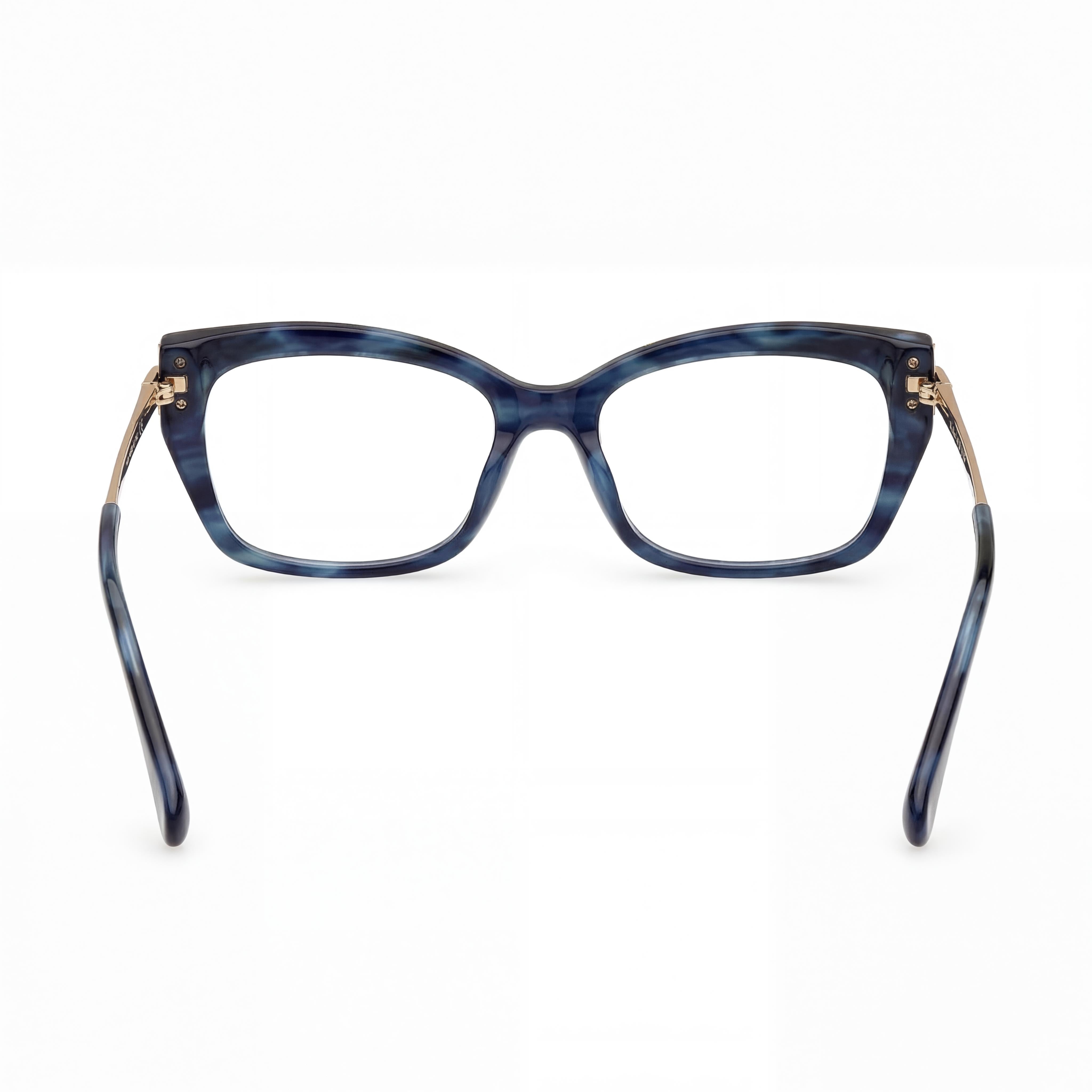 MaxMara Men's Eyewear, Blue Plastic Frame, Multicoloured Polarized Polycarbonate Lenses, 53-17-140, Photo 3