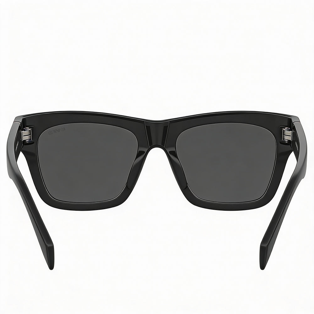 Levi's Modern Women's Sunglasses, Black ECO POLYAMIDE Frame with UV Protection, 52mm Lens Width