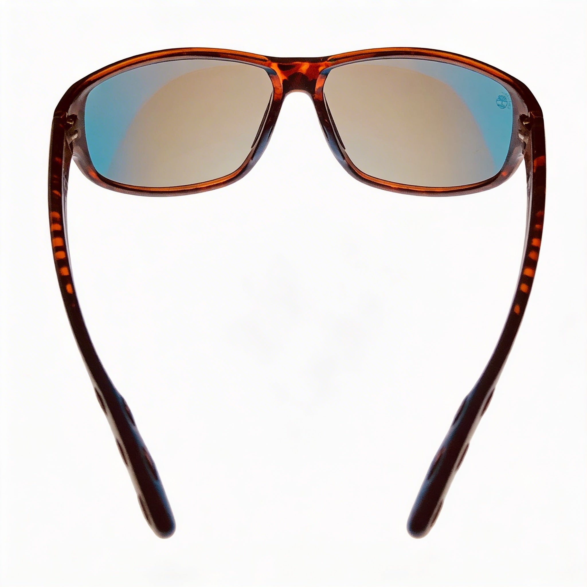 Timberland Men's Rectangle Wrap Plastic Frame & Lens Polarized UV Protection Sunglasses - Dark Havana Frame, Smoke Lens, 65mm, Photo 3