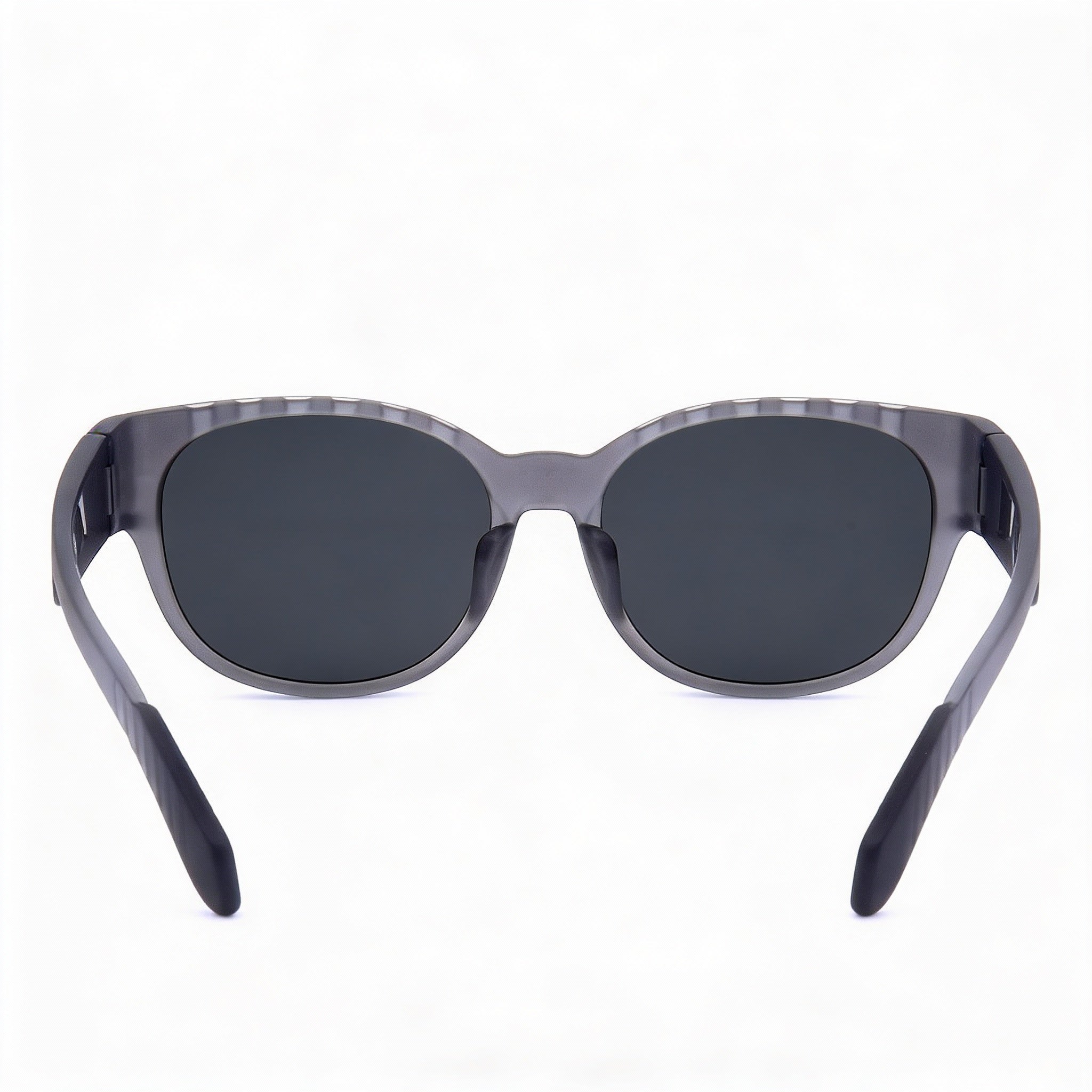 Gafas de sol unisex adidas Casual, montura de plástico gris, lentes ahumadas no polarizadas de 55 mm con protección UV, Photo 4
