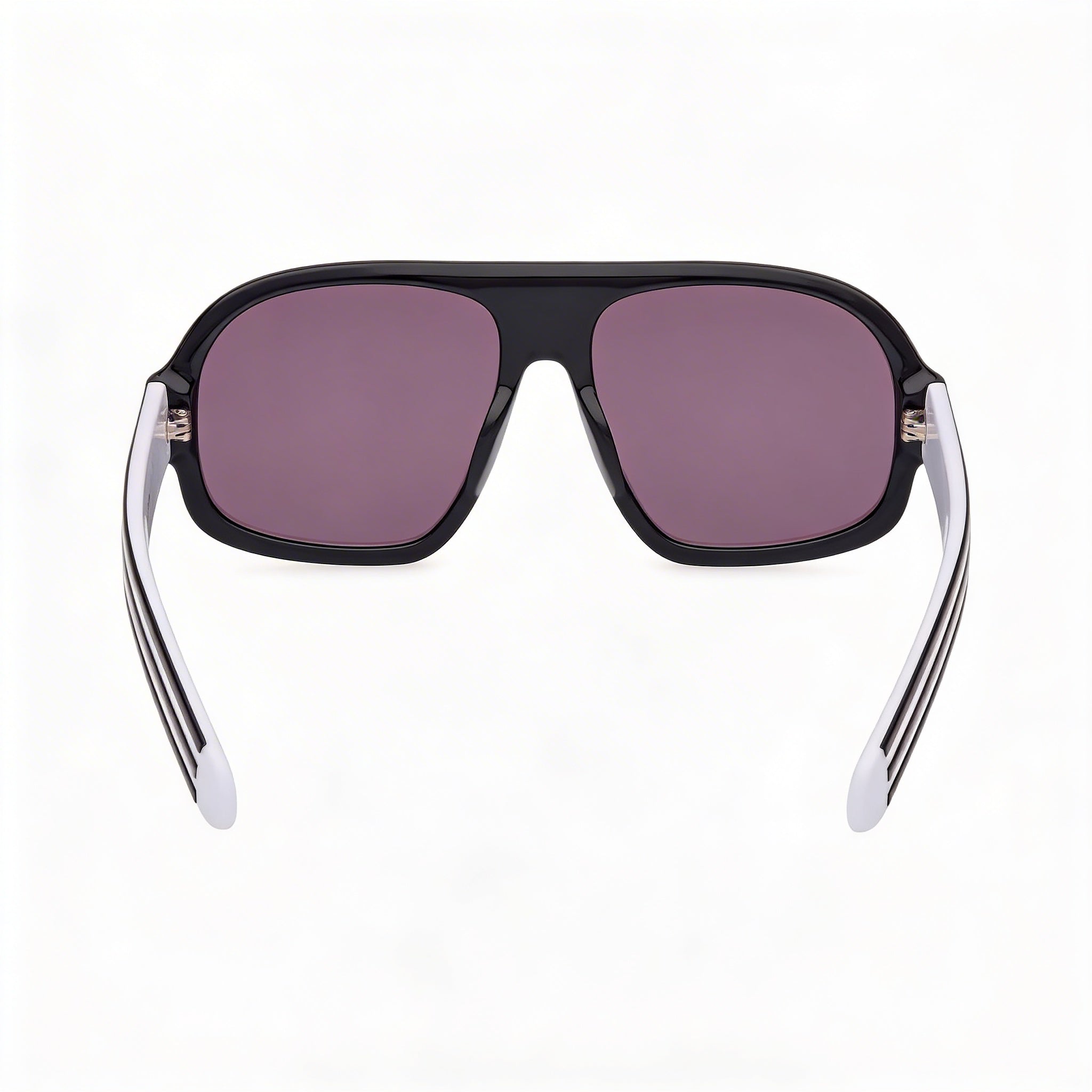 Adidas Originals Gafas de Sol Casuales para Hombre, Armazón de Plástico Negro Brillante, Lentes Ahumadas No Polarizadas, Protección UV 400, 59mm, Photo 3