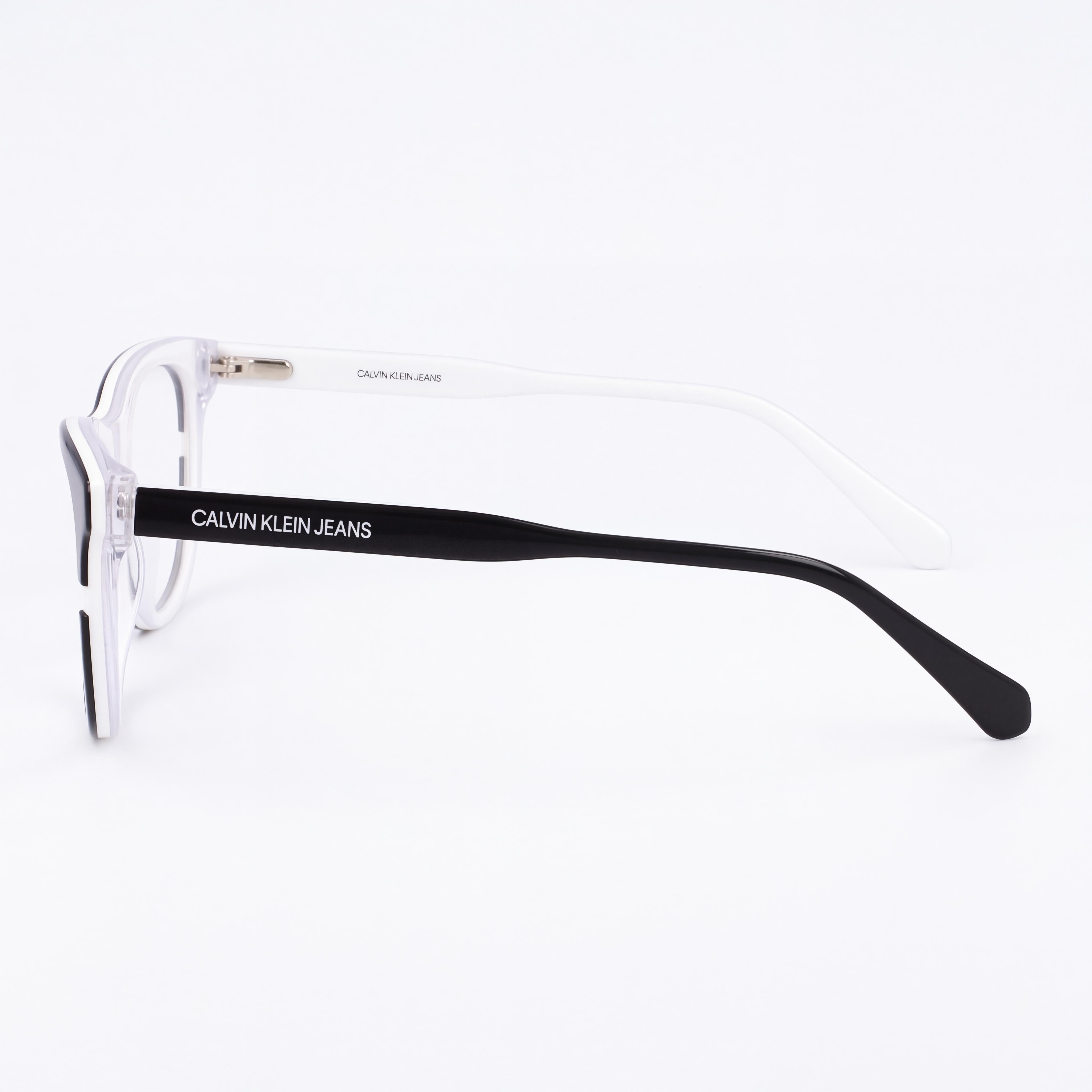 Calvin Klein Ckj20641 Men's Black White Metal Frame Polycarbonate Lens Sunglasses 53mm, Photo 2