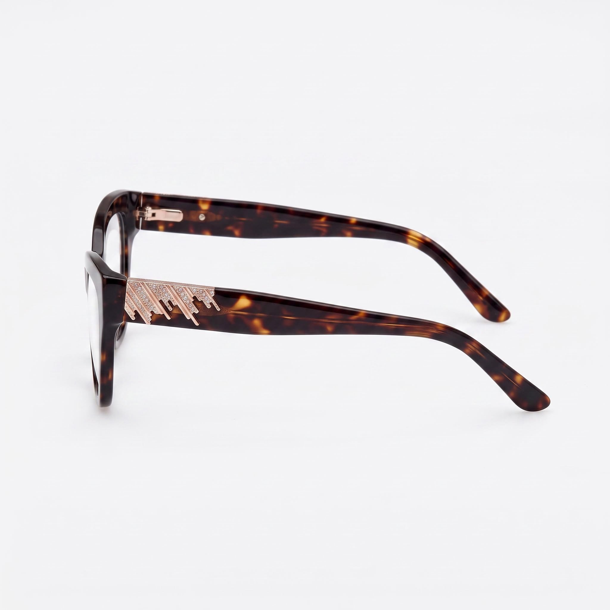 GUESS by Marciano Gm50037 Women's Dark Havana Plastic Eyeglasses Frames, Size 53-17-140, Photo 2