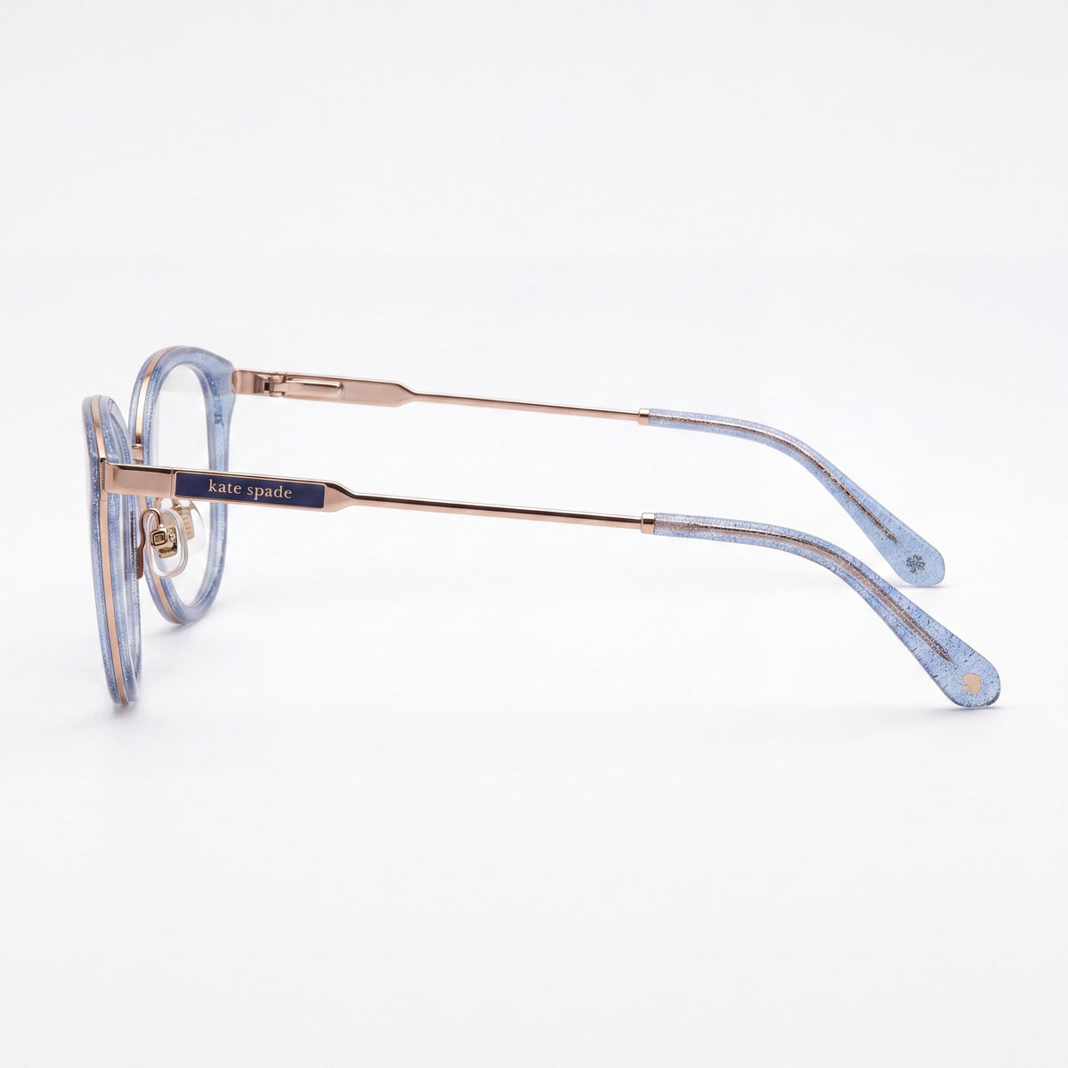 Gafas graduadas de metal marrón sombreado rosa para mujer Hallie/G de kate spade new york 52/140/17, Photo 2