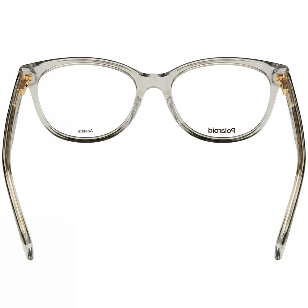 Polaroid Pld D395 Gafas de hombre, armazón de acetato negro cristal con lentes de policarbonato, no polarizadas, 52 mm de ancho de lente