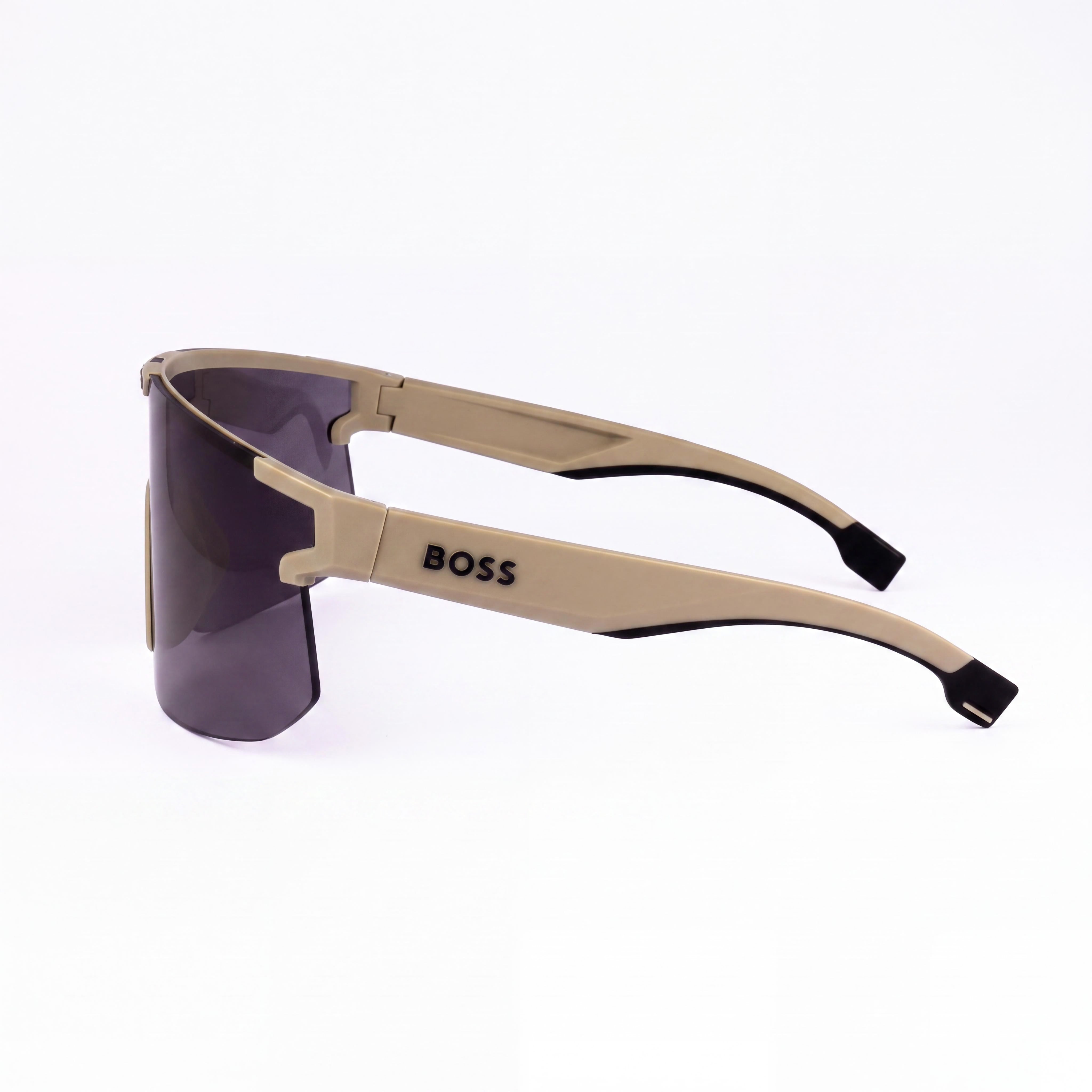 Hugo Boss Boss 1500/S Unisex ECO Polyamide Beige Black Dark Grey Grey High Contrast UV Sunglasses 99mm, Photo 3