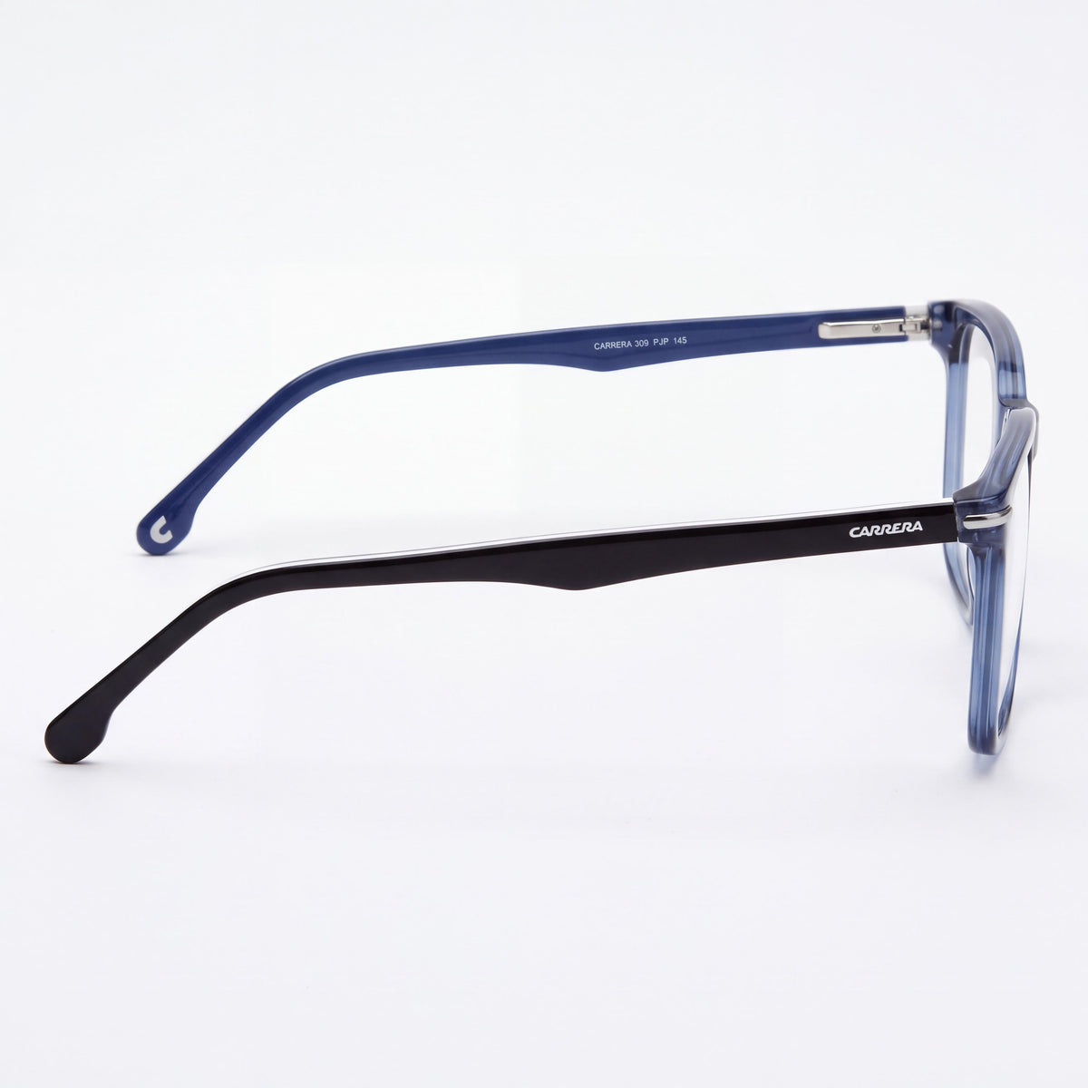 Gafas de sol Carrera 309 para hombre, montura de acetato azul, lentes de policarbonato no polarizadas, ancho de lente 54 mm, Photo 2