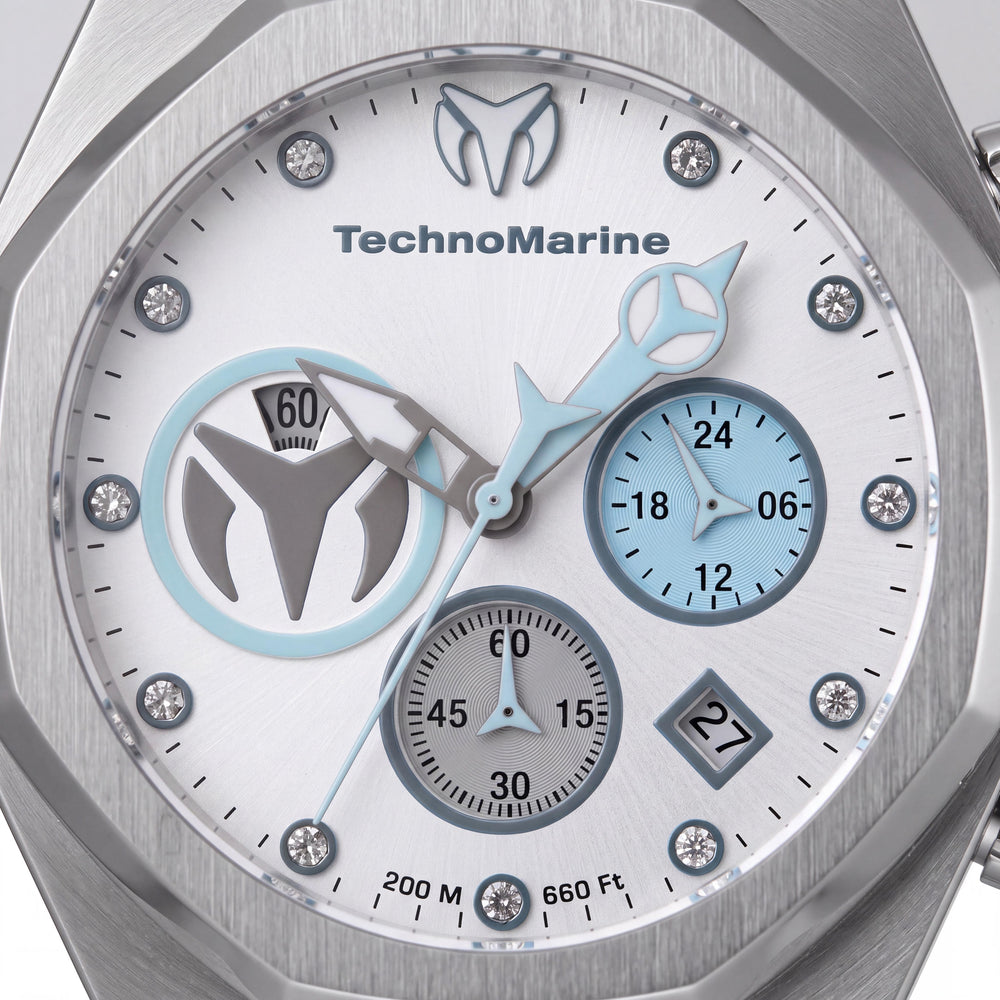 Technomarine Reef TM-523005 Unisex Plata Acero Inoxidable Silicona 40mm Cronómetro 20 ATM