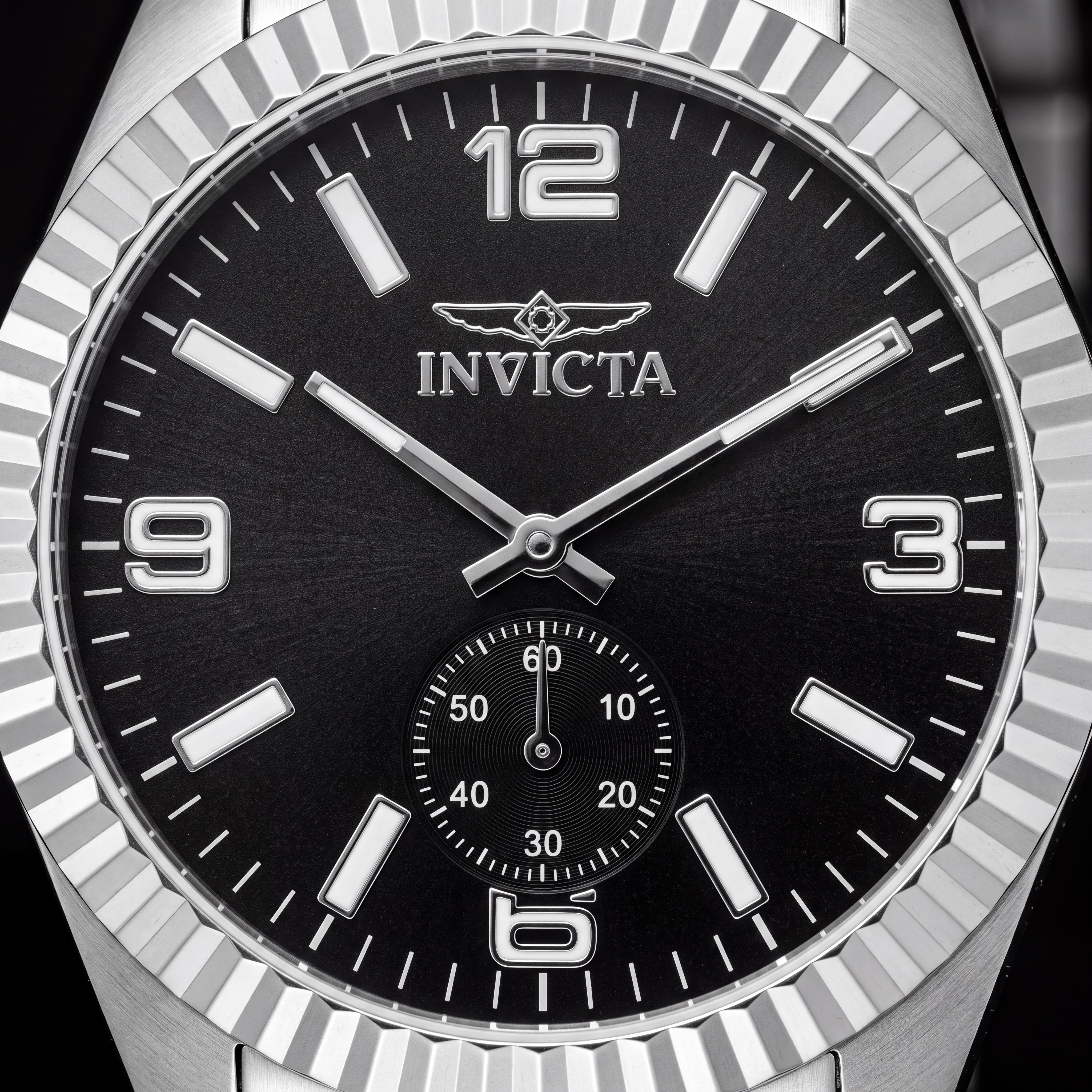 Invicta Specialty 49318 Men's Quartz Stainless Steel Bracelet Watch, Black Dial, 5 ATM Water Resistant, 43mm, Photo 2