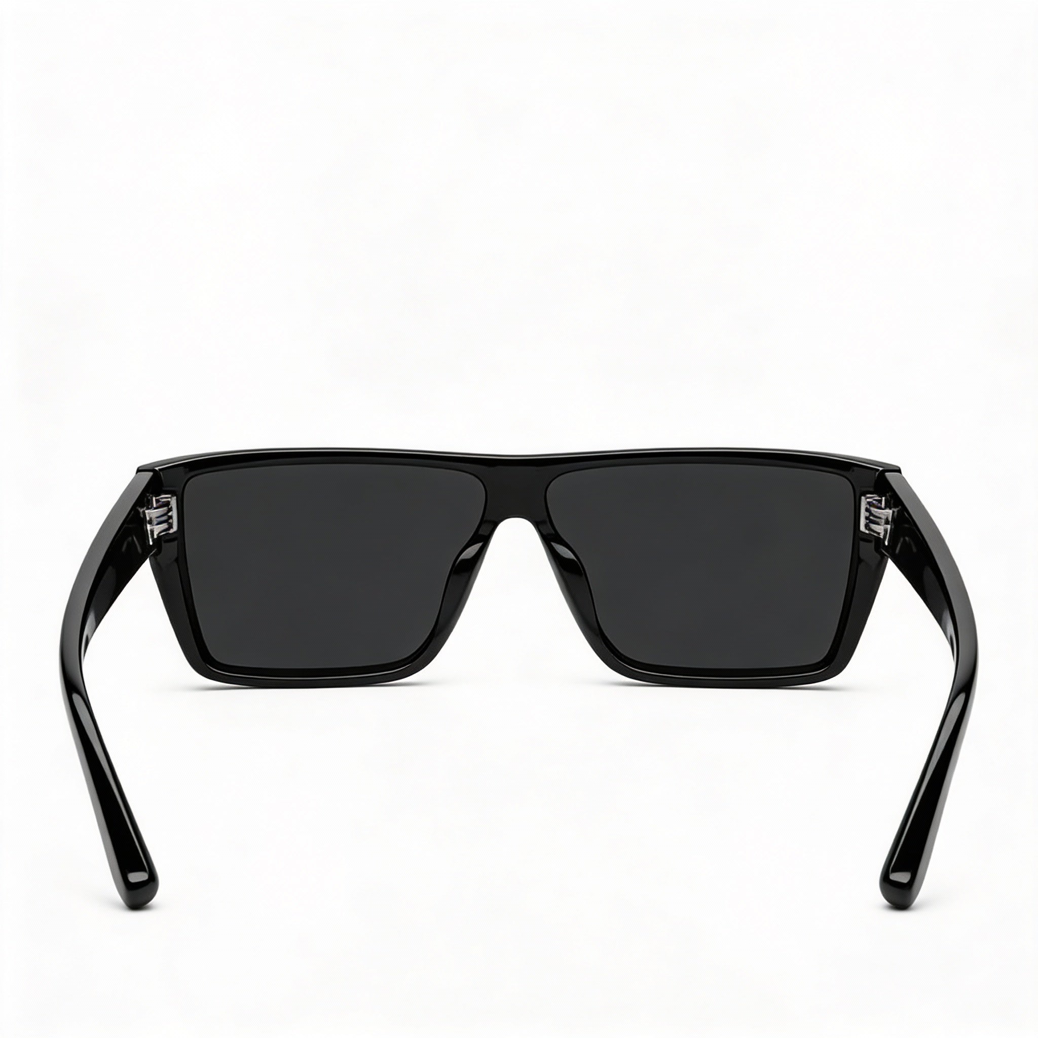 Yves Saint Laurent SL 757 001 Unisex Black Acetate Rectangular Non-Polarized 100% UV Dark Grey Sunglasses 64mm, Photo 4