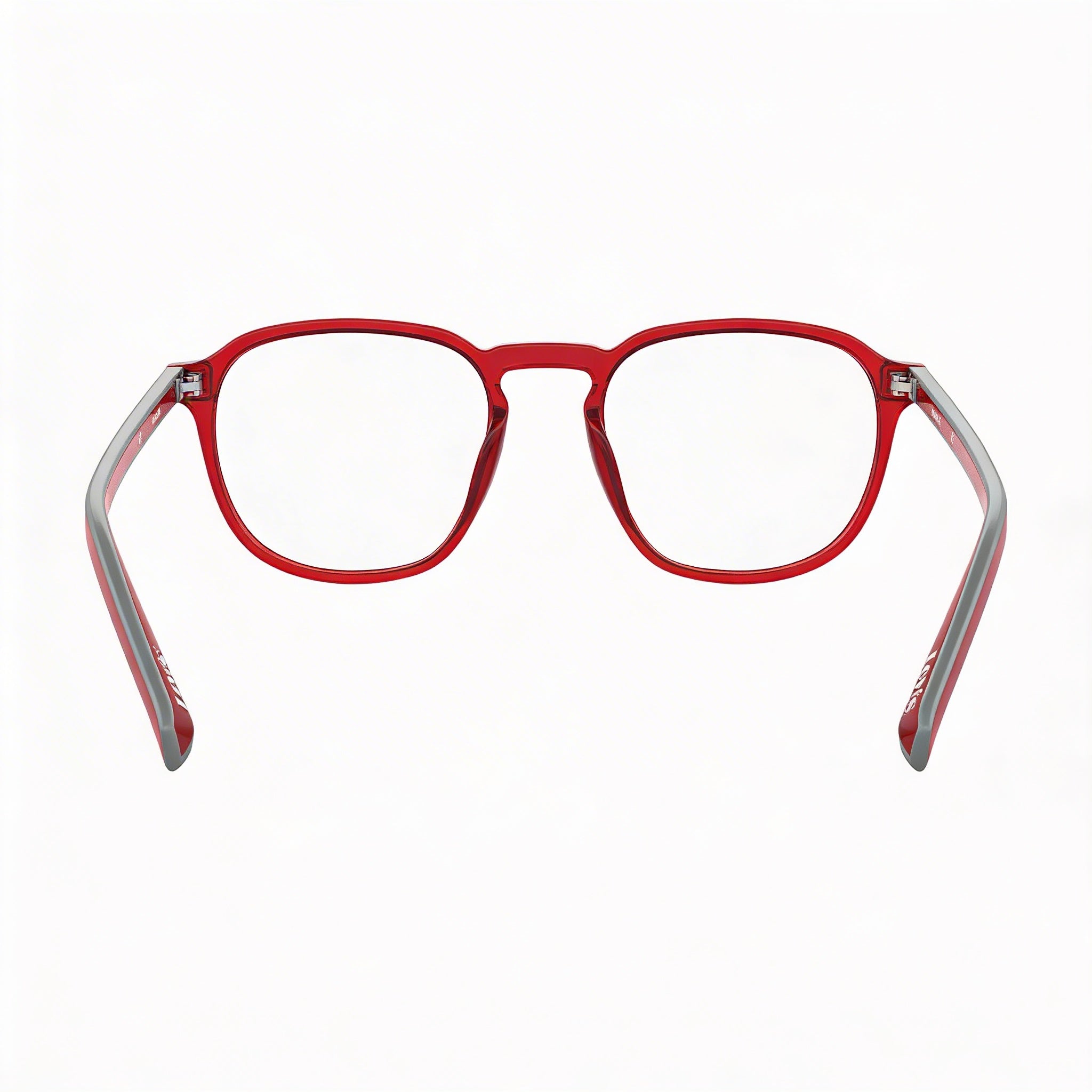 Levi's Lv 1024 Women's Red Plastic Prescription Ready Eyeglass Frames, 50mm Lens, 20mm Bridge, 145mm Temple, Photo 3