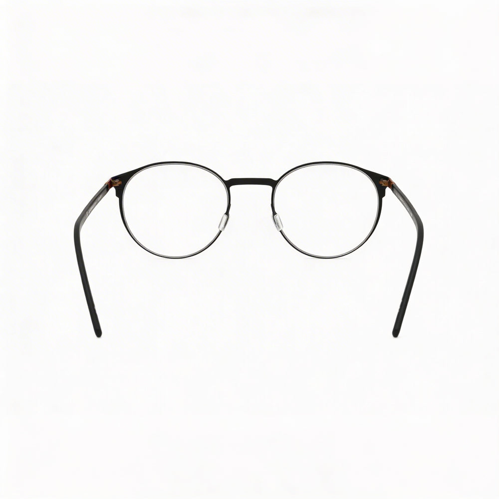 Flexon B2075 - Montura de gafas unisex de metal, color negro, 49 mm