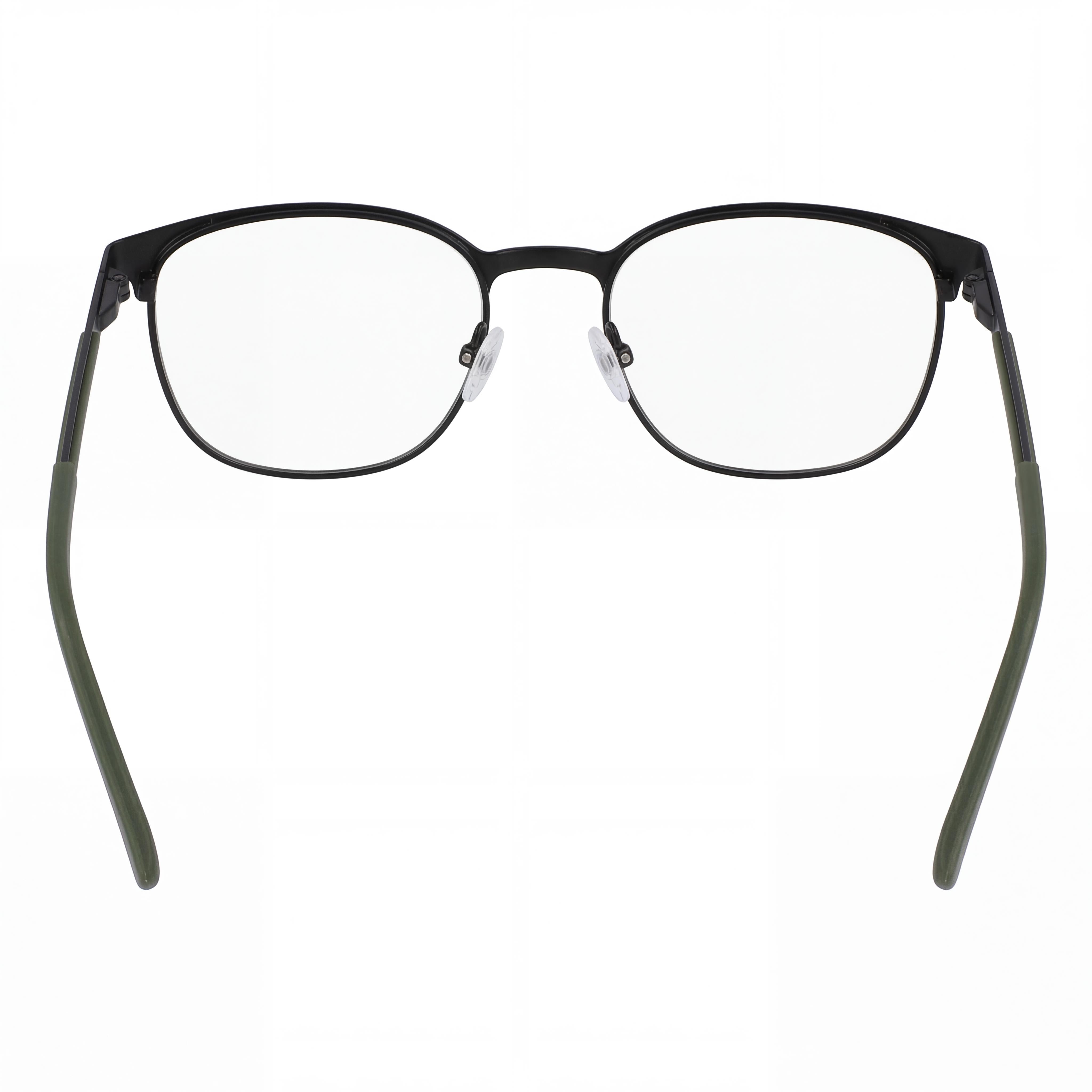 Nautica N7343 Men's Matte Black Metal Frame Round Full Rim Eyeglasses Clear Lens 53mm, Photo 4