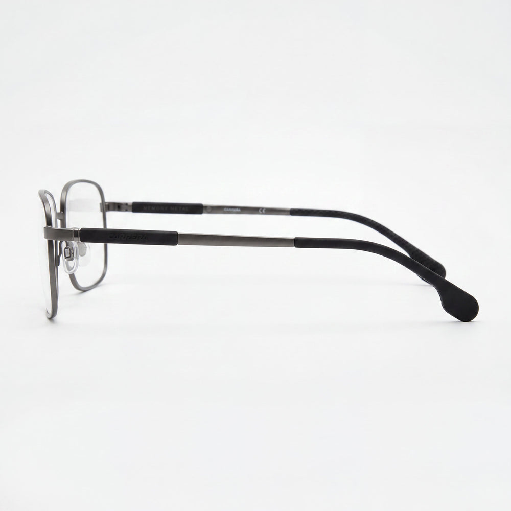 Gafas rectangulares Carrera 8848 unisex Dark Ruth de acero de aleación y metal con memoria, 55 mm