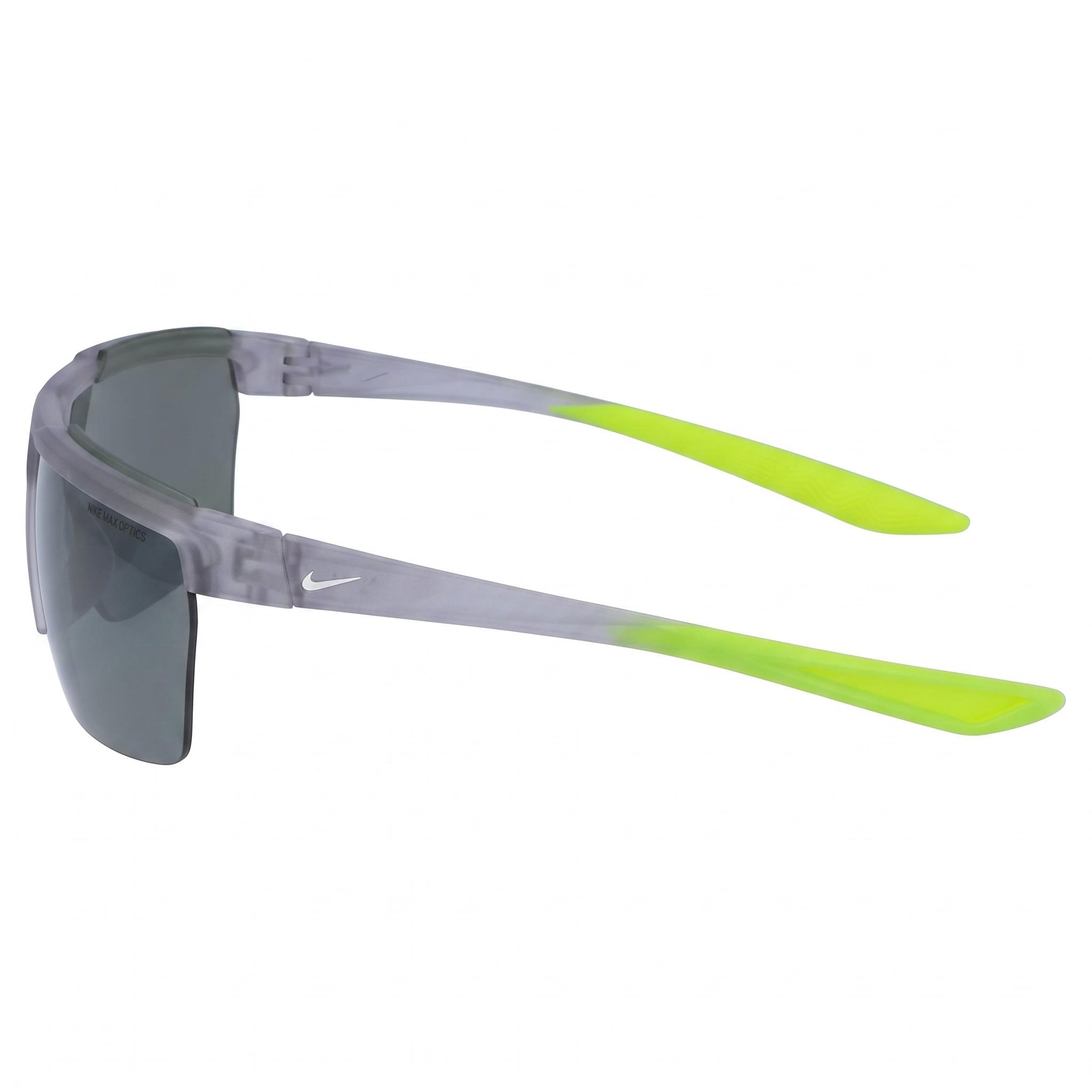 Nike Windshield CW4664 Gafas de sol rectangulares de plástico unisex con protección UV de 75 mm - Gris Lobo/Blanco/Plata Flash, Photo 3